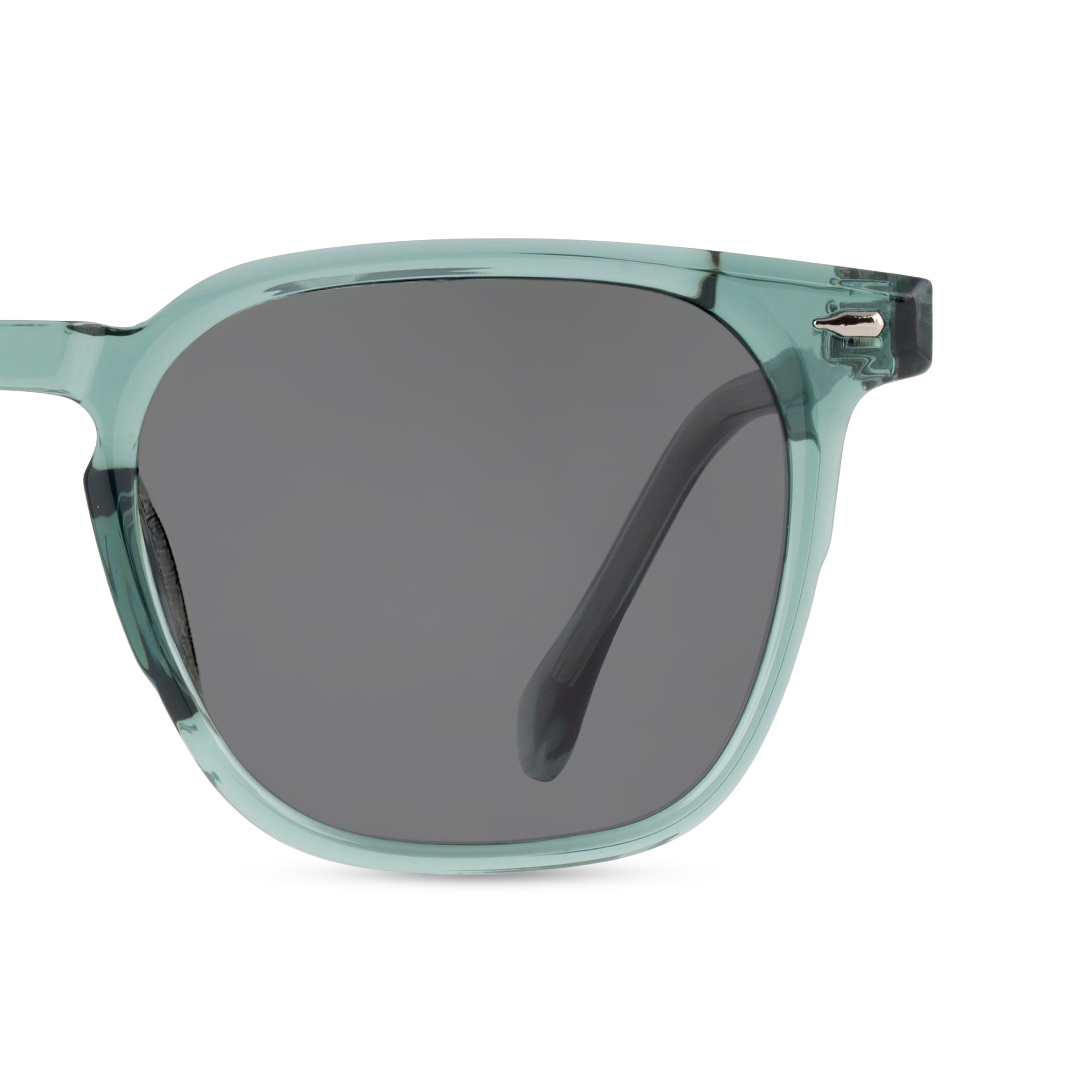 Green Hexagonal Sunglasses for Men