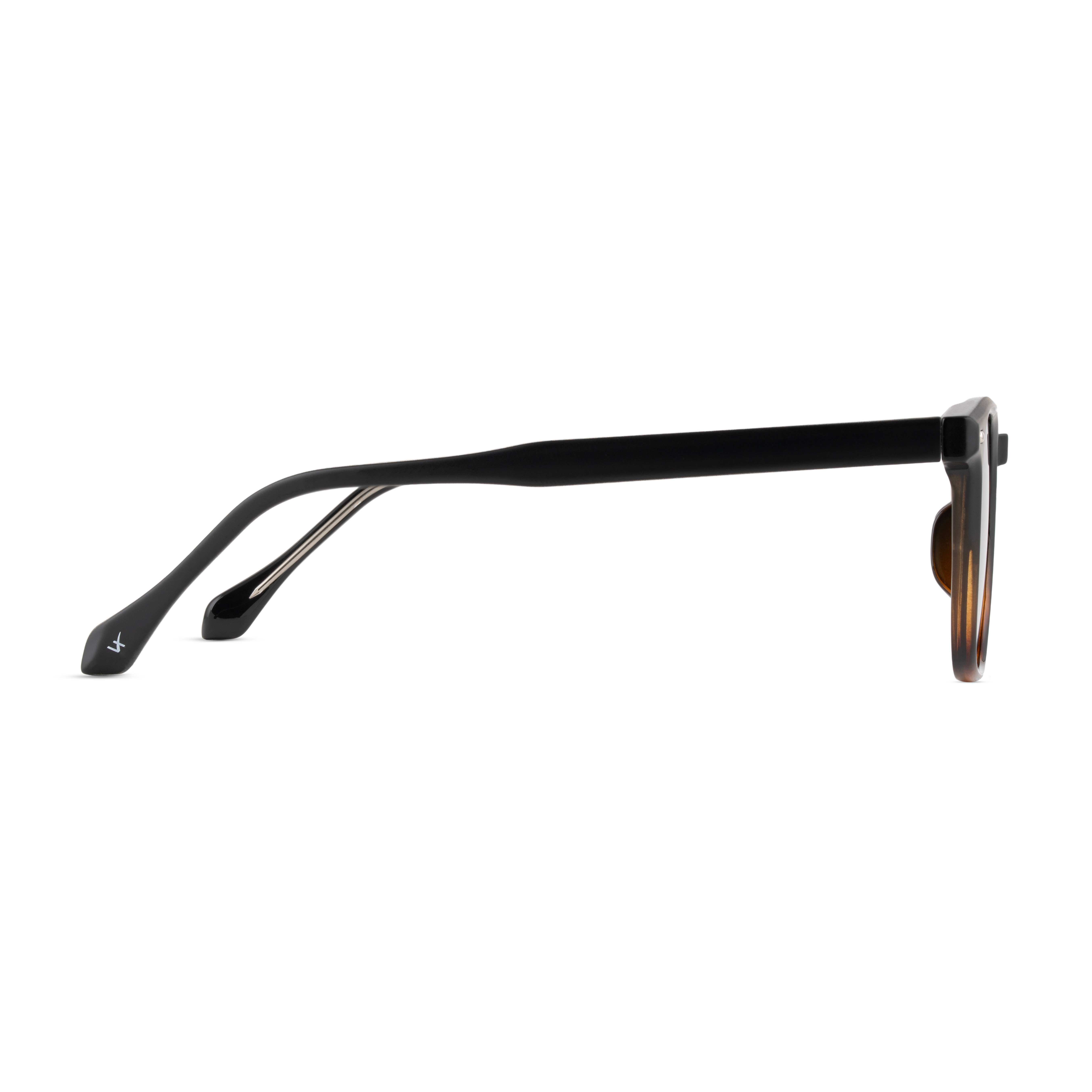 Black Rectangle Sunglasses for Men