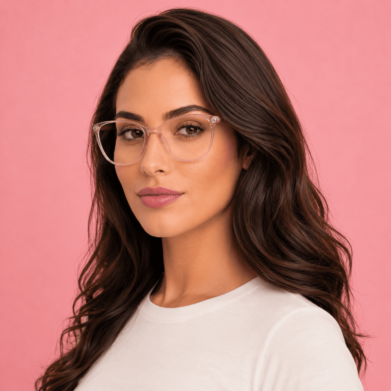 Pink Cat Eye Frames for Women