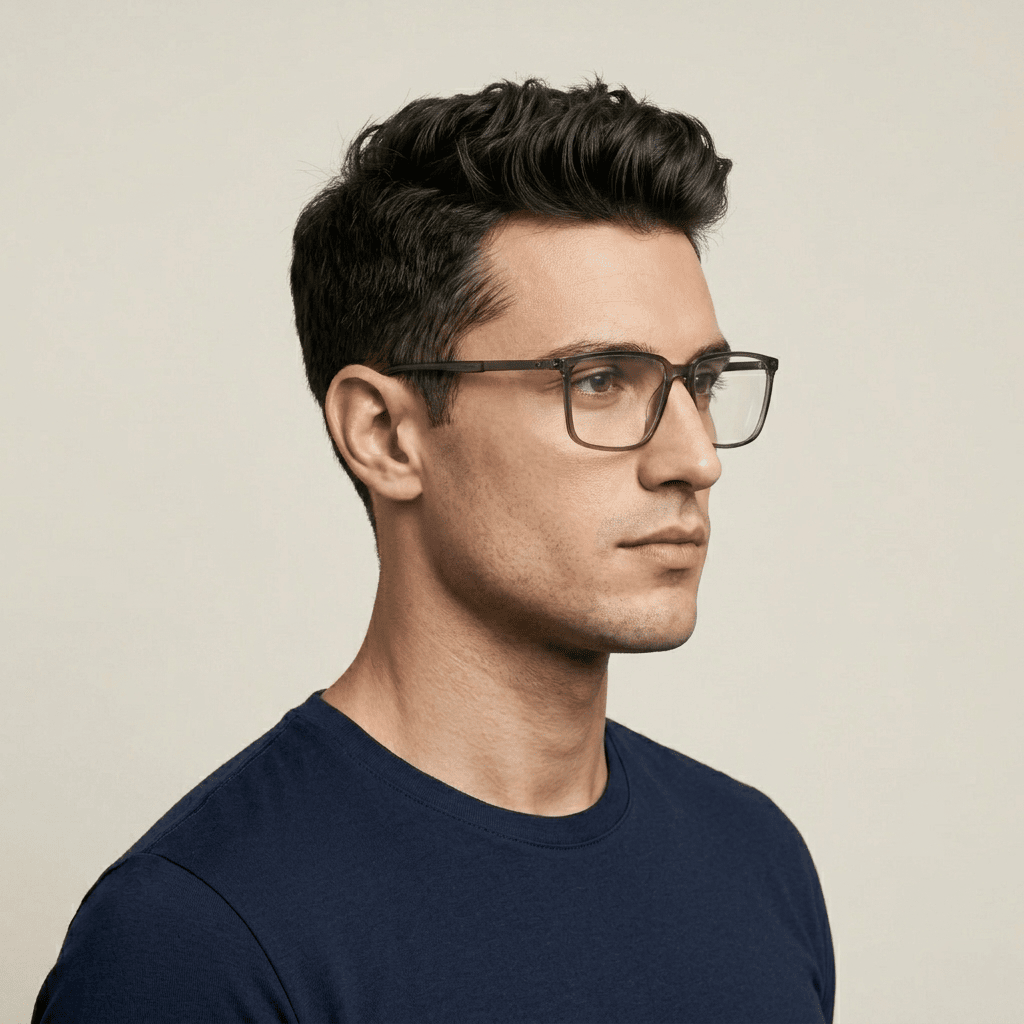 Grey Cat Eye Frames for Men
