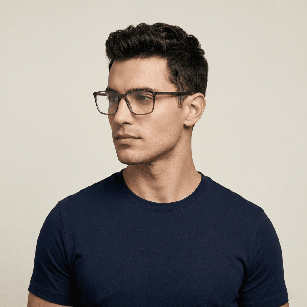 Grey Cat Eye Frames for Men