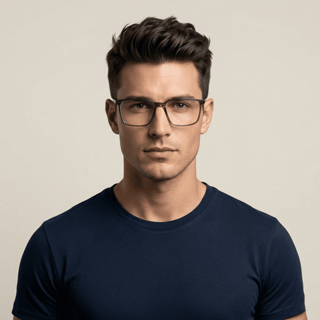 Grey Cat Eye Frames for Men