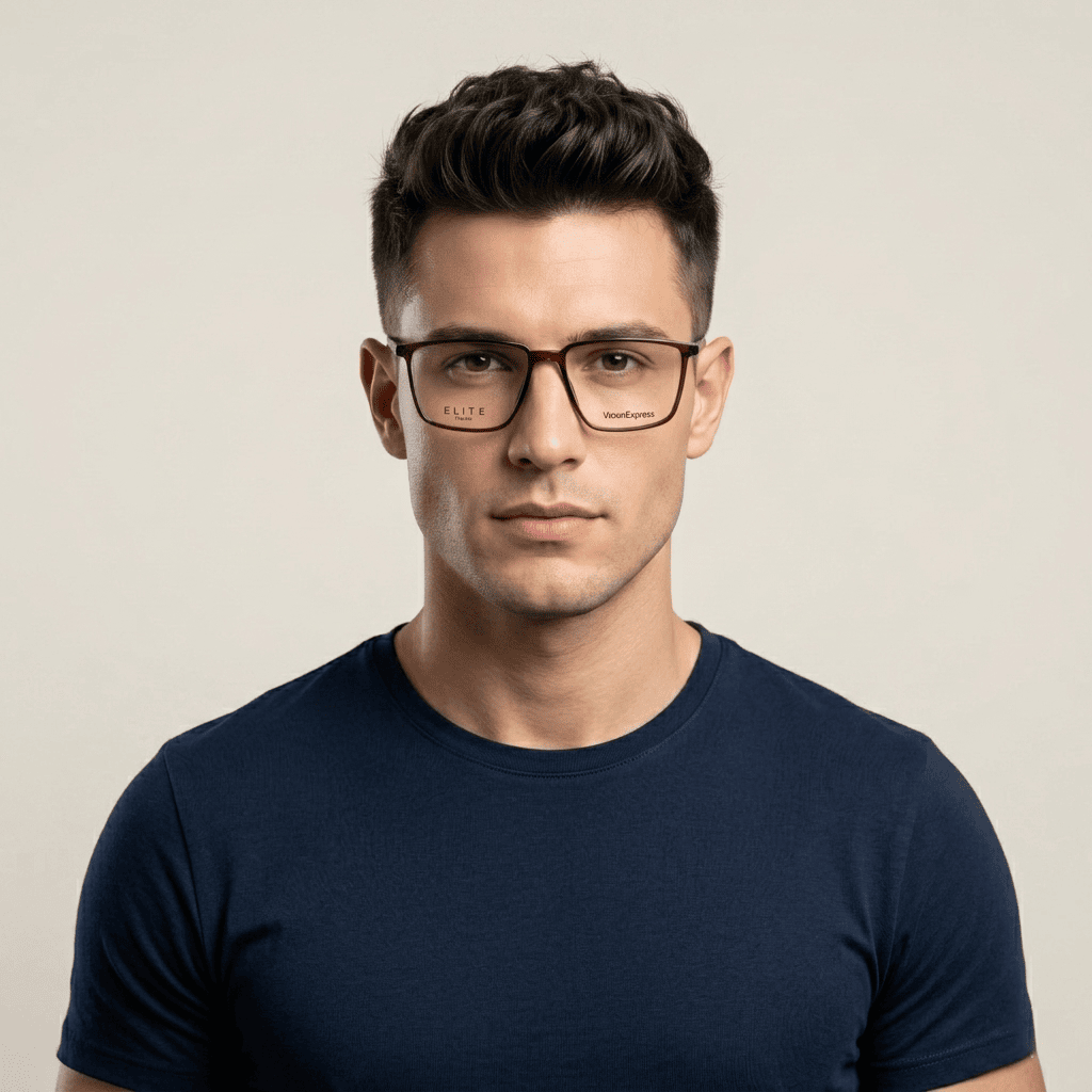 Brown Rectangle Frames for Men