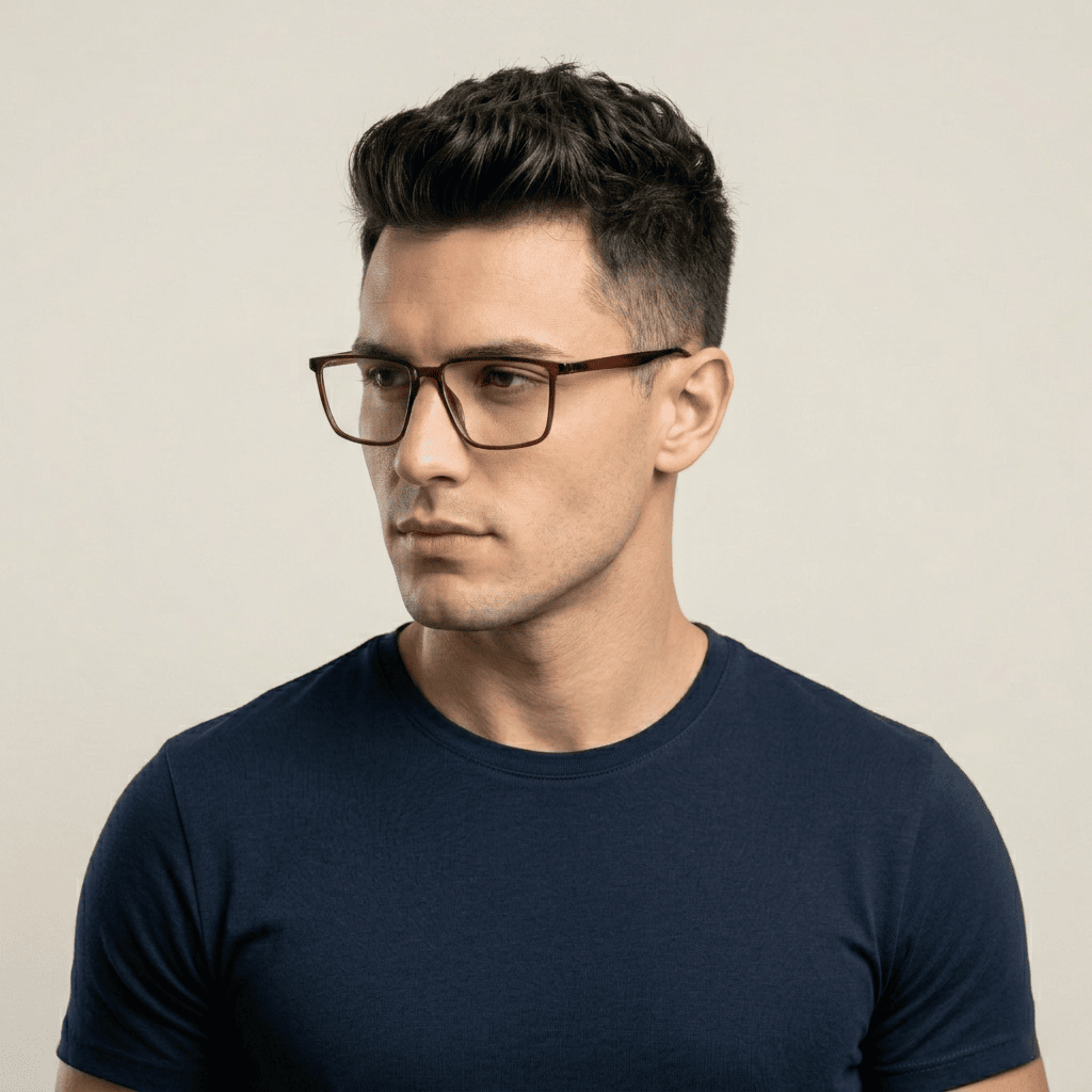 Brown Rectangle Frames for Men