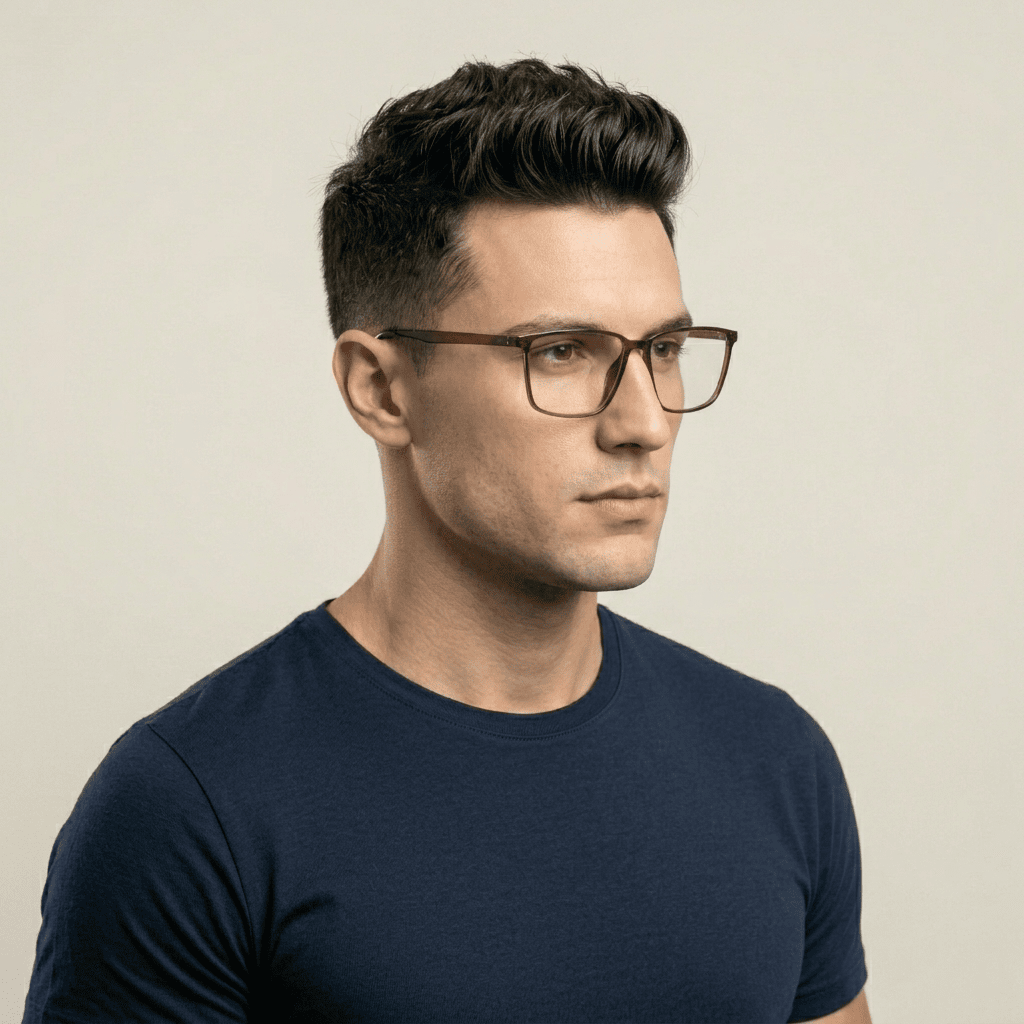 Brown Rectangle Frames for Men
