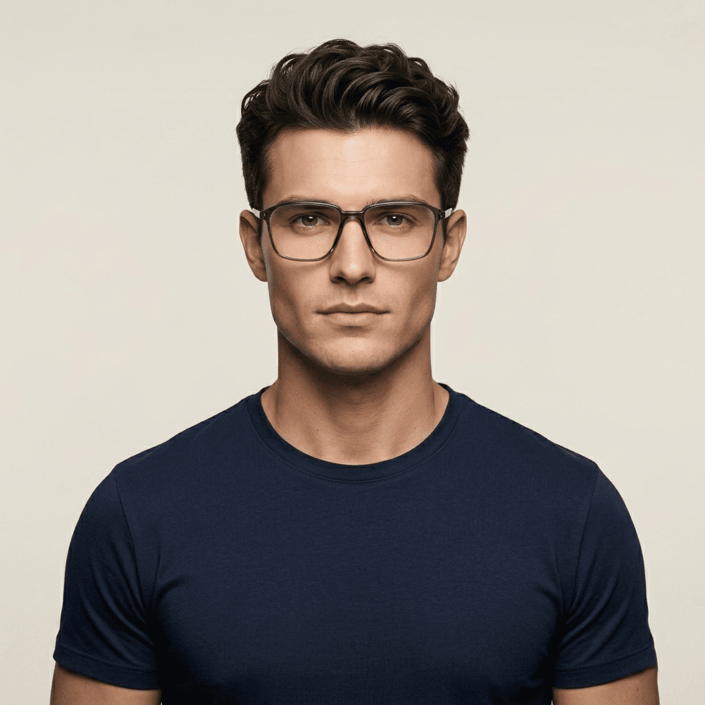 Grey Rectangle Frames for Men