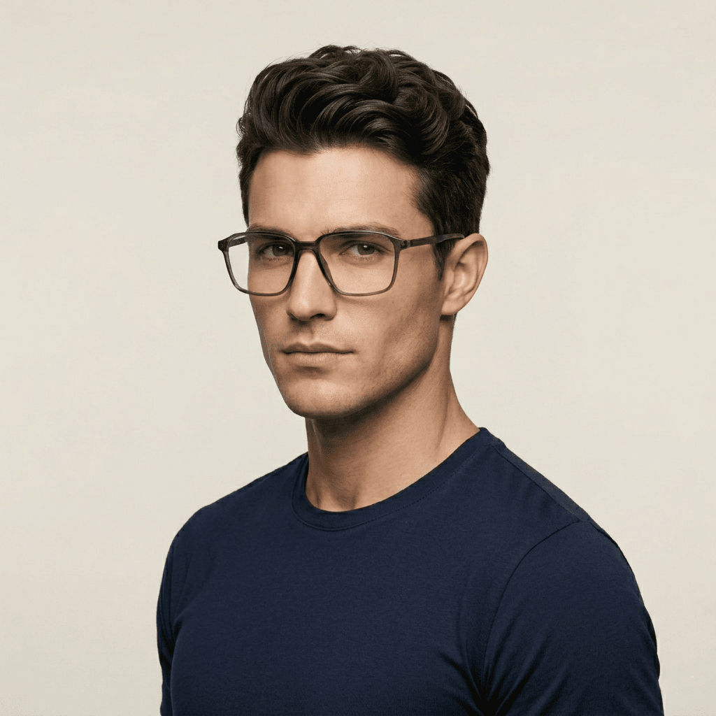 Grey Rectangle Frames for Men