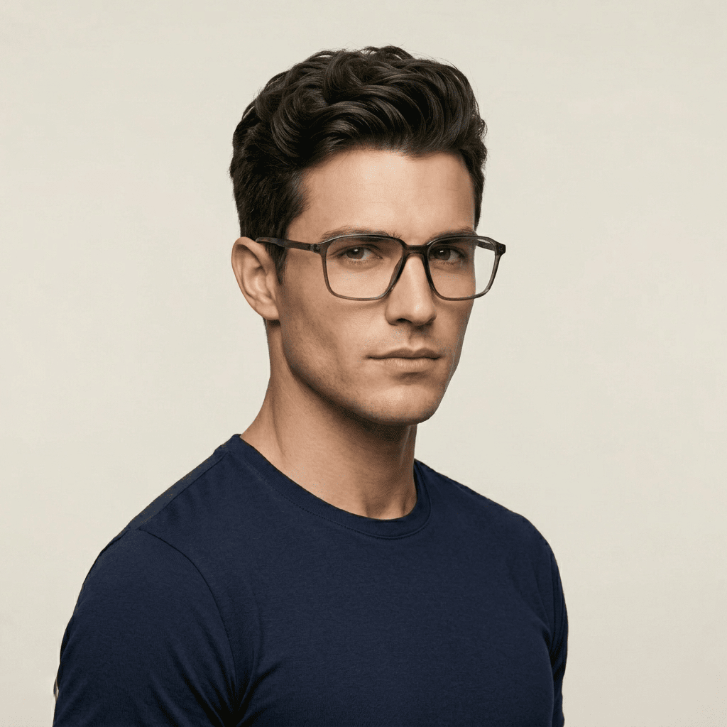 Grey Rectangle Frames for Men