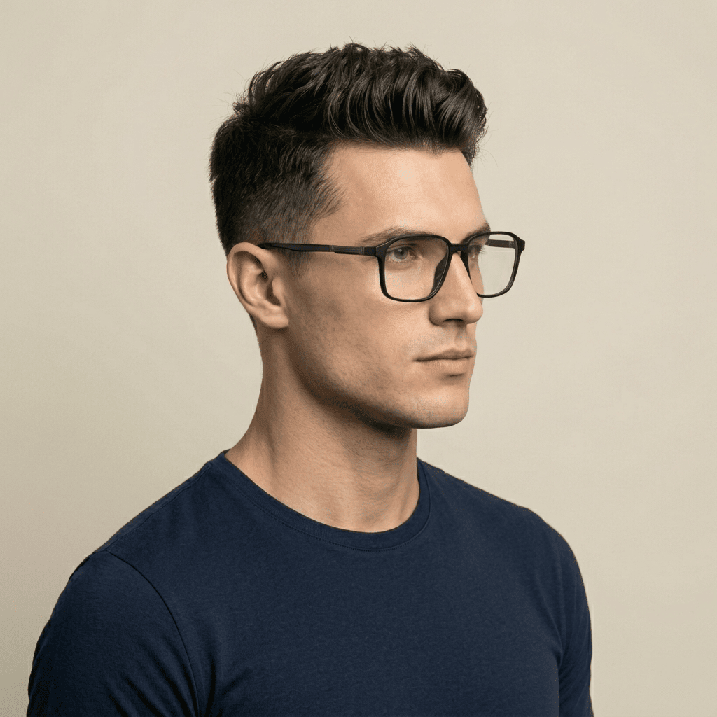 Black Rectangle Frames for Men
