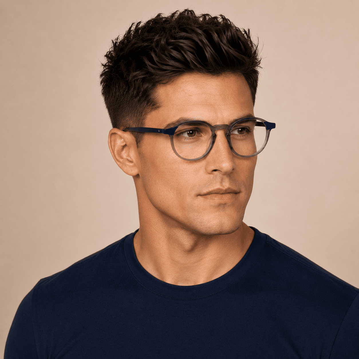 Grey Cat Eye Frames for Men