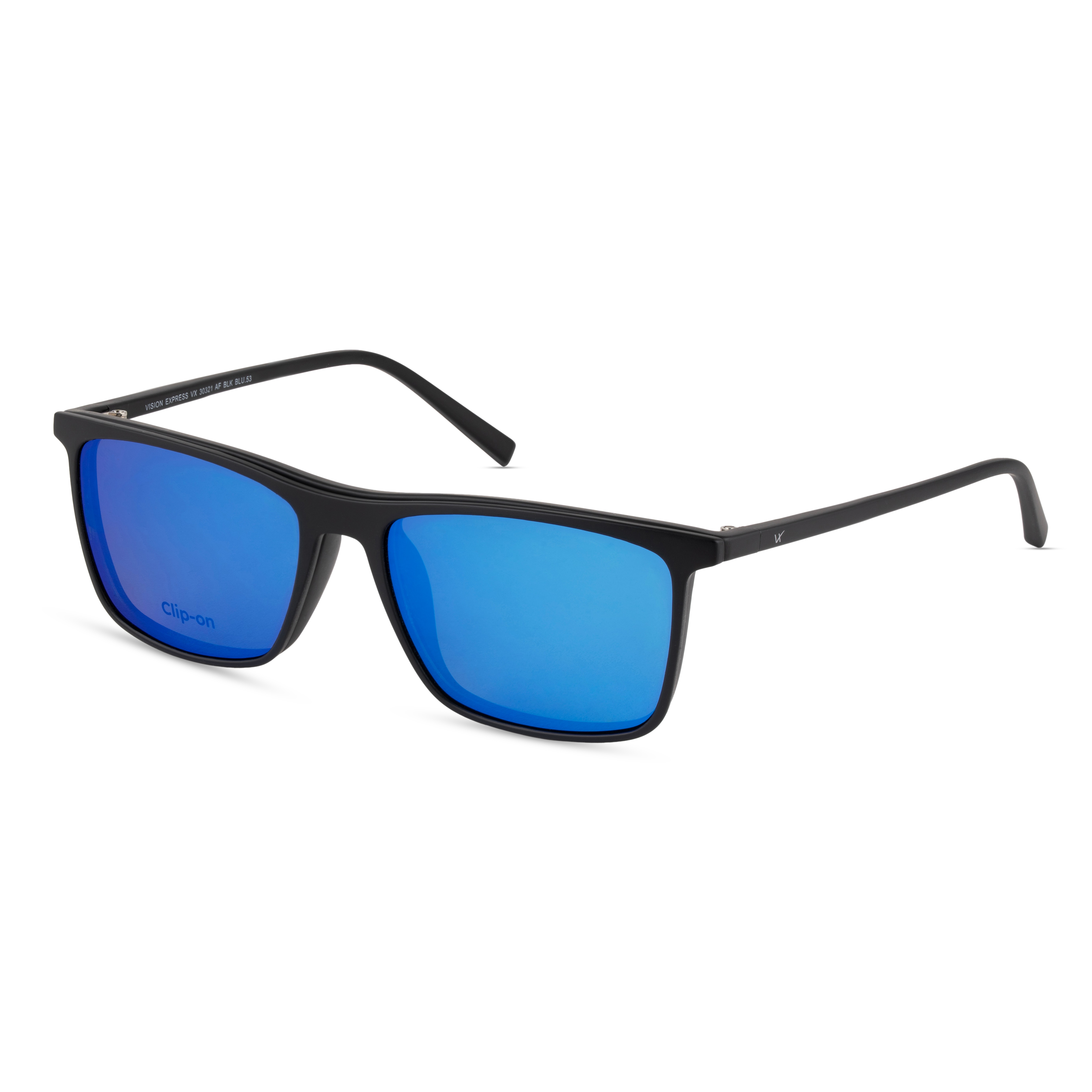 Black Square Frames for Men Clipon