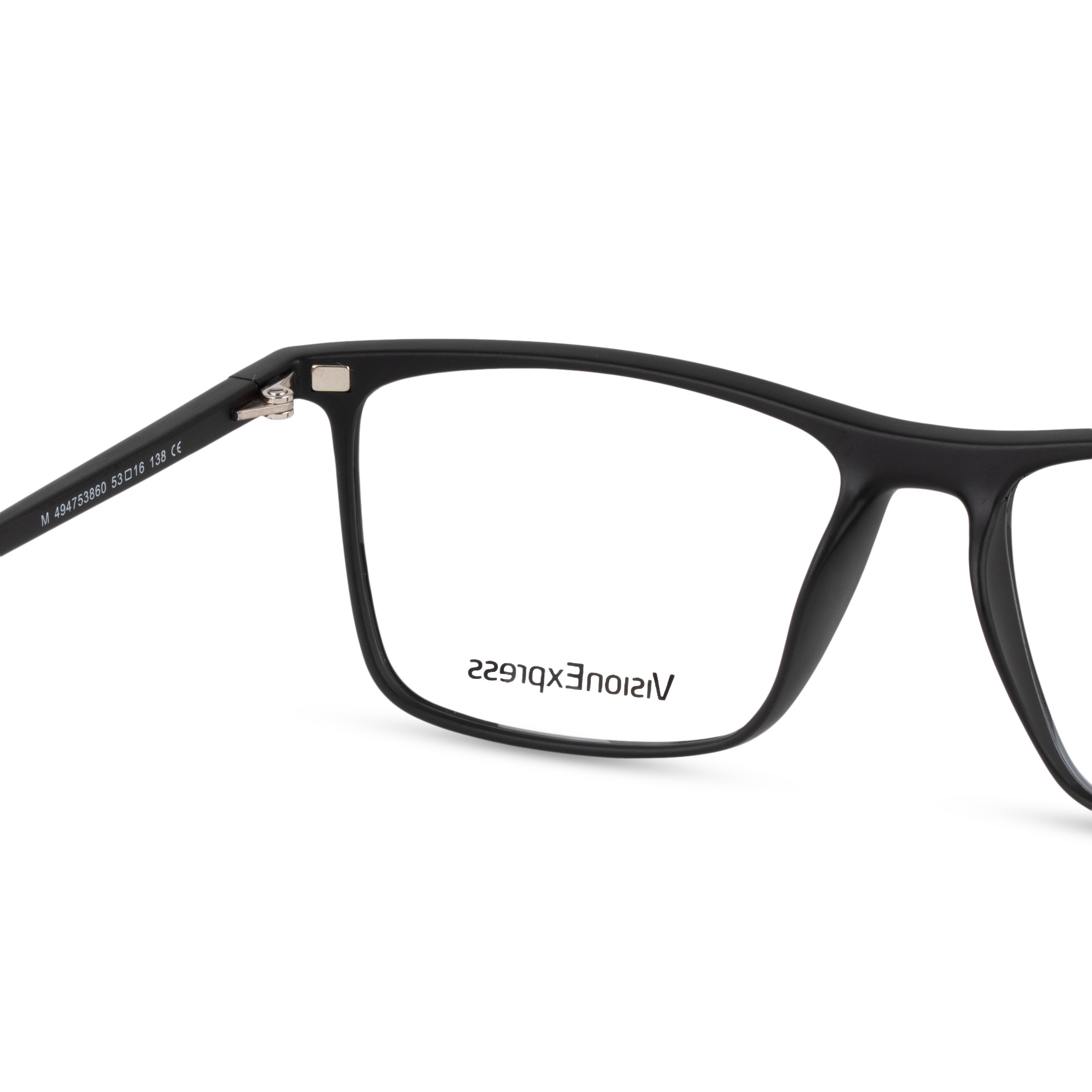 Black Square Frames for Men Clipon