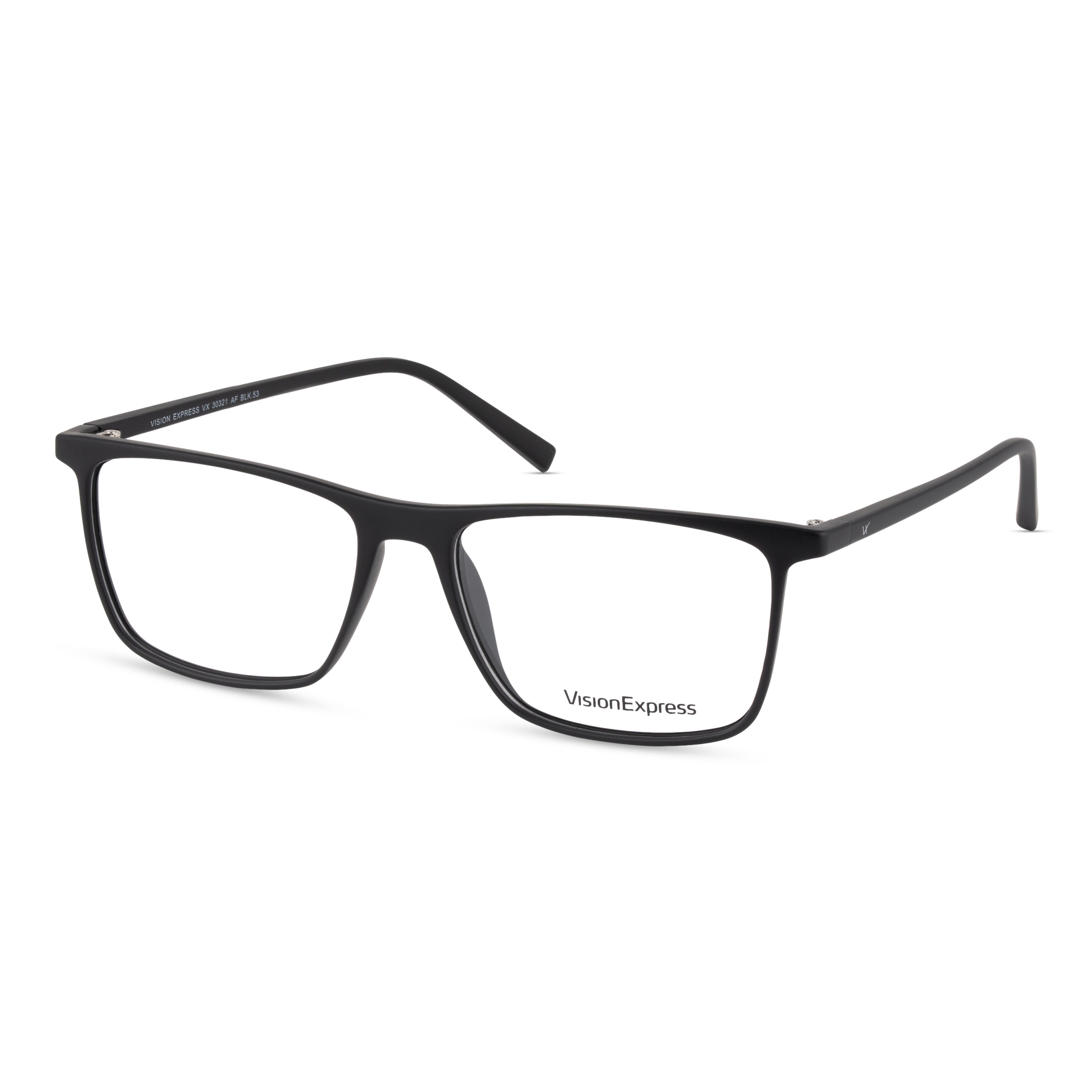 Black Rectangle Frames for Men Clipon