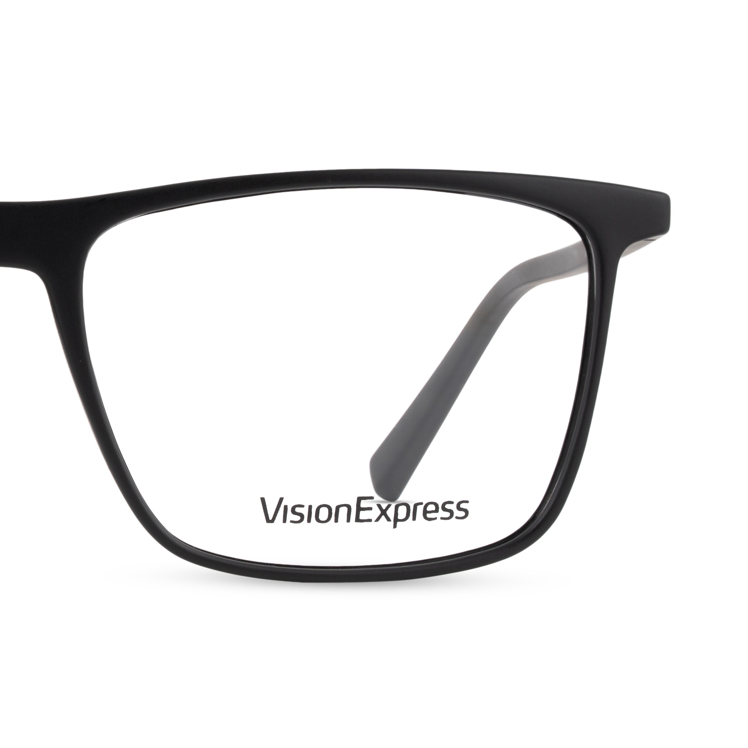 Black Rectangle Frames for Men Clipon