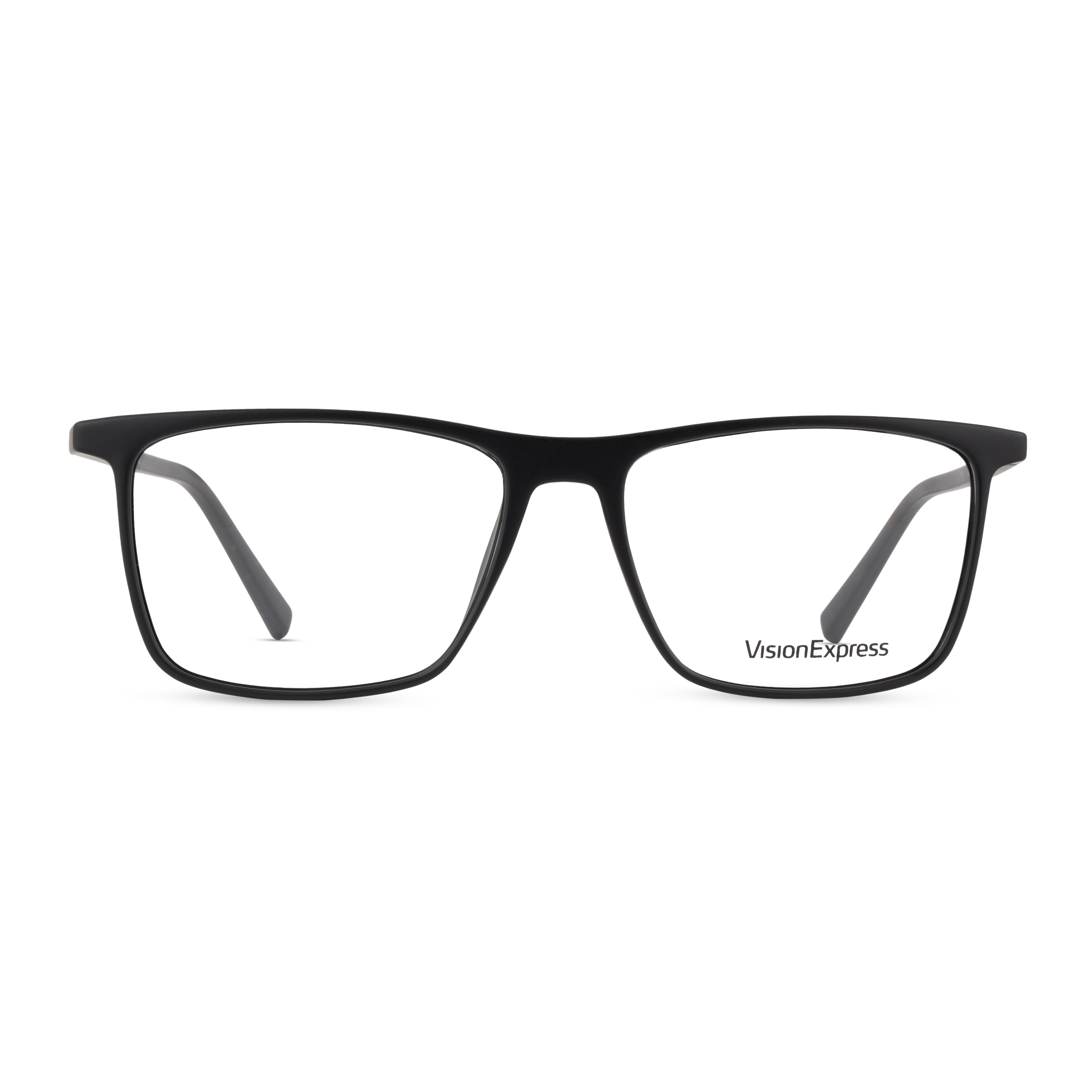 Black Rectangle Frames for Men Clipon
