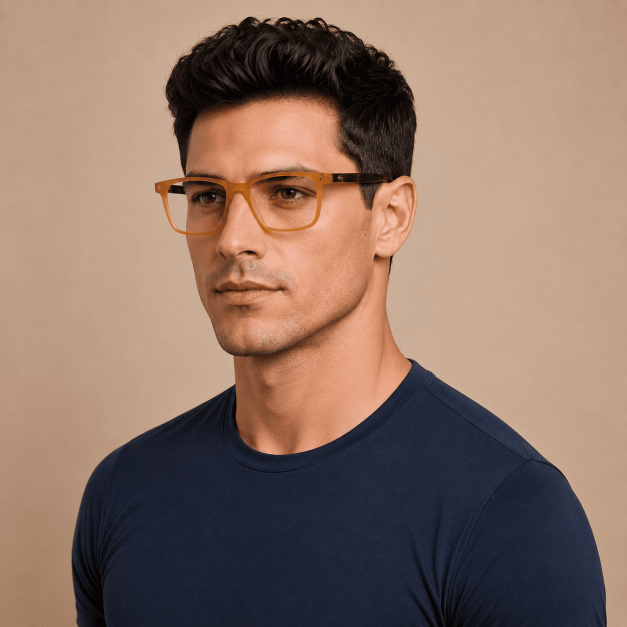 Yellow Rectangle Frames for Men