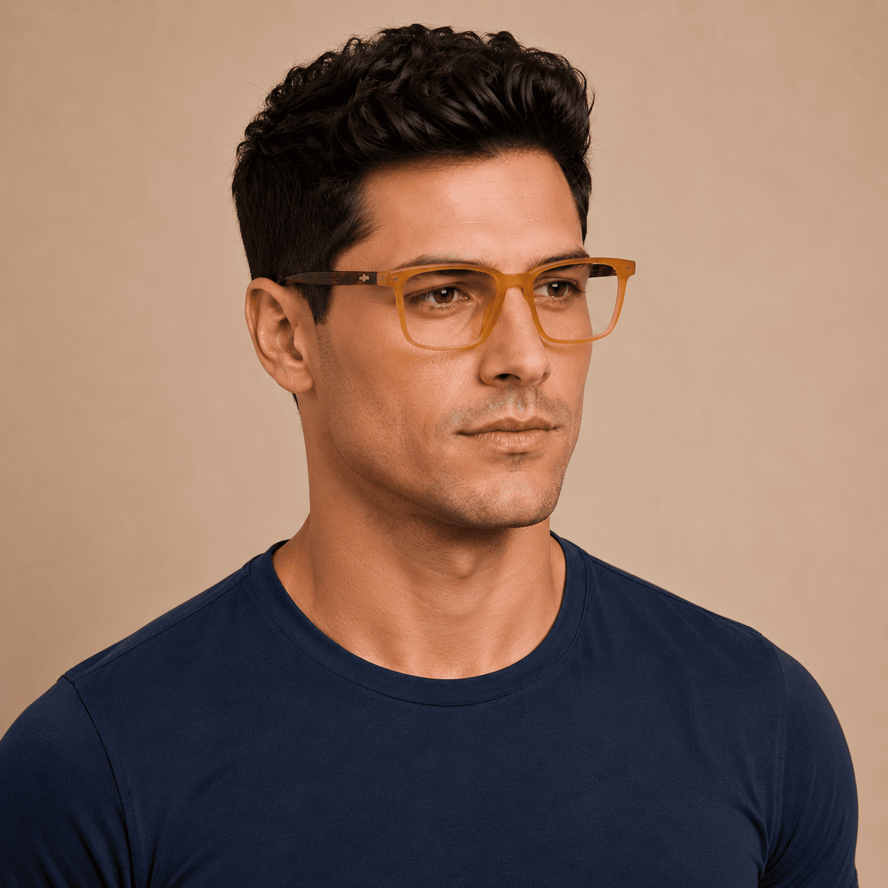 Yellow Rectangle Frames for Men
