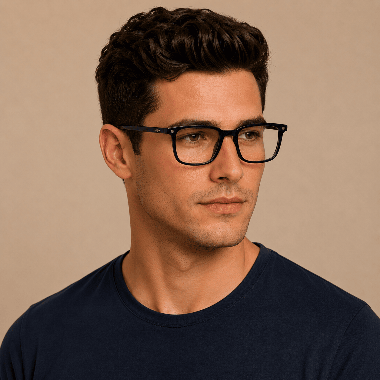 Blue Rectangle Frames for Men