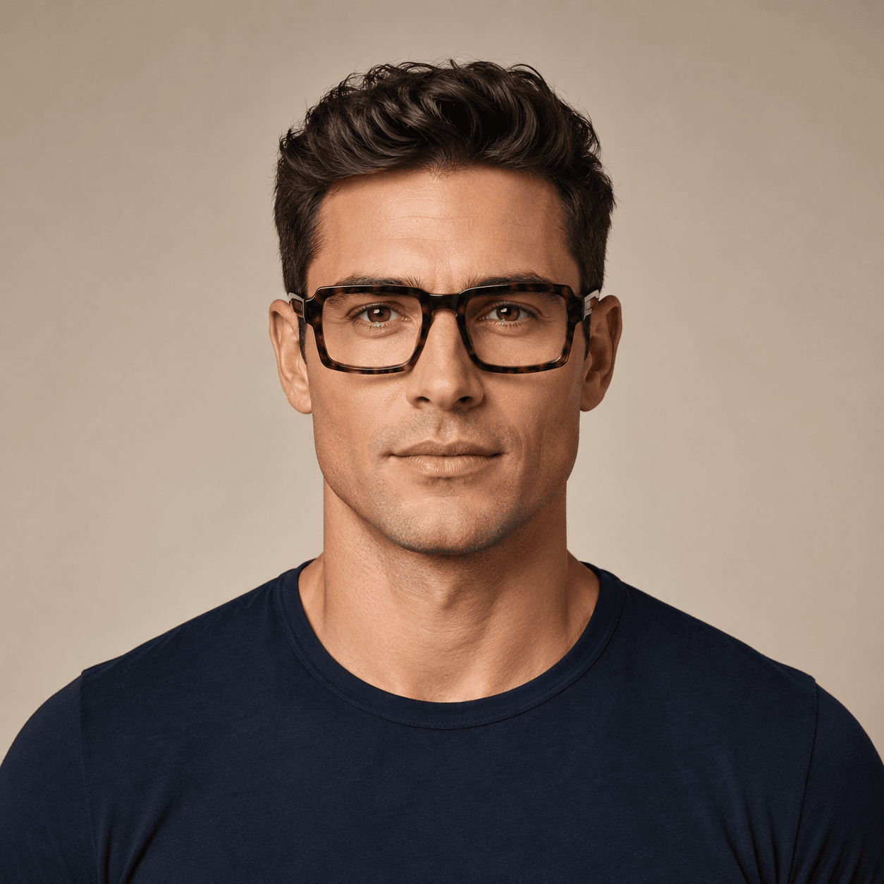 Brown Rectangle Frames for Men