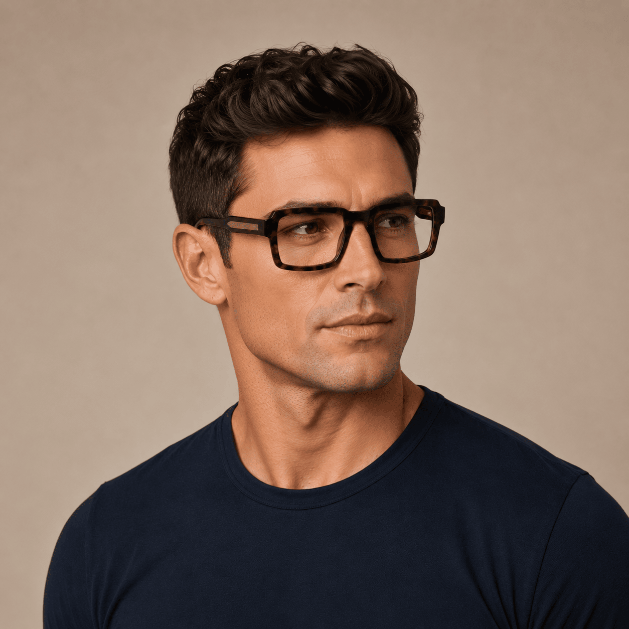 Brown Rectangle Frames for Men