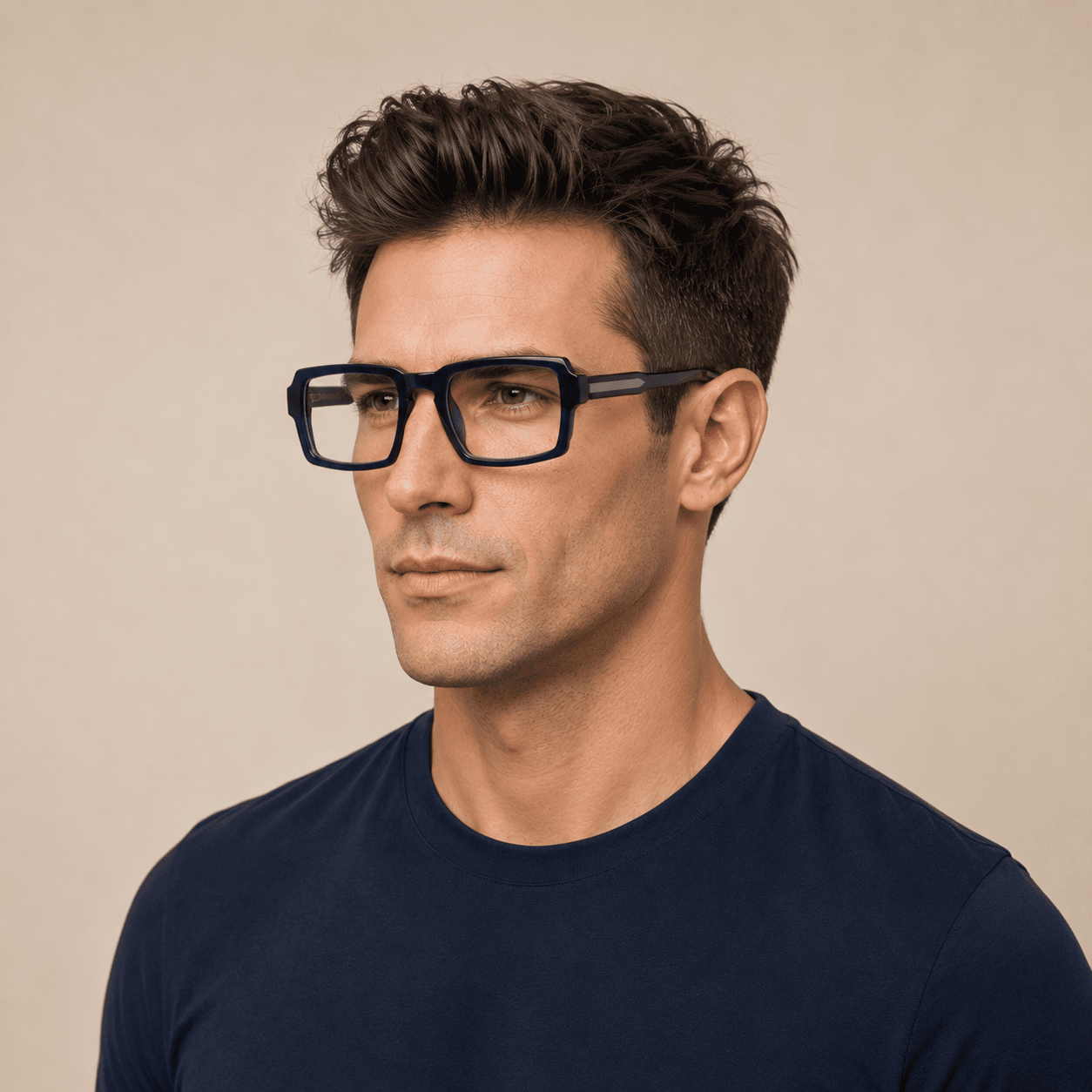 Blue Rectangle Frames for Men