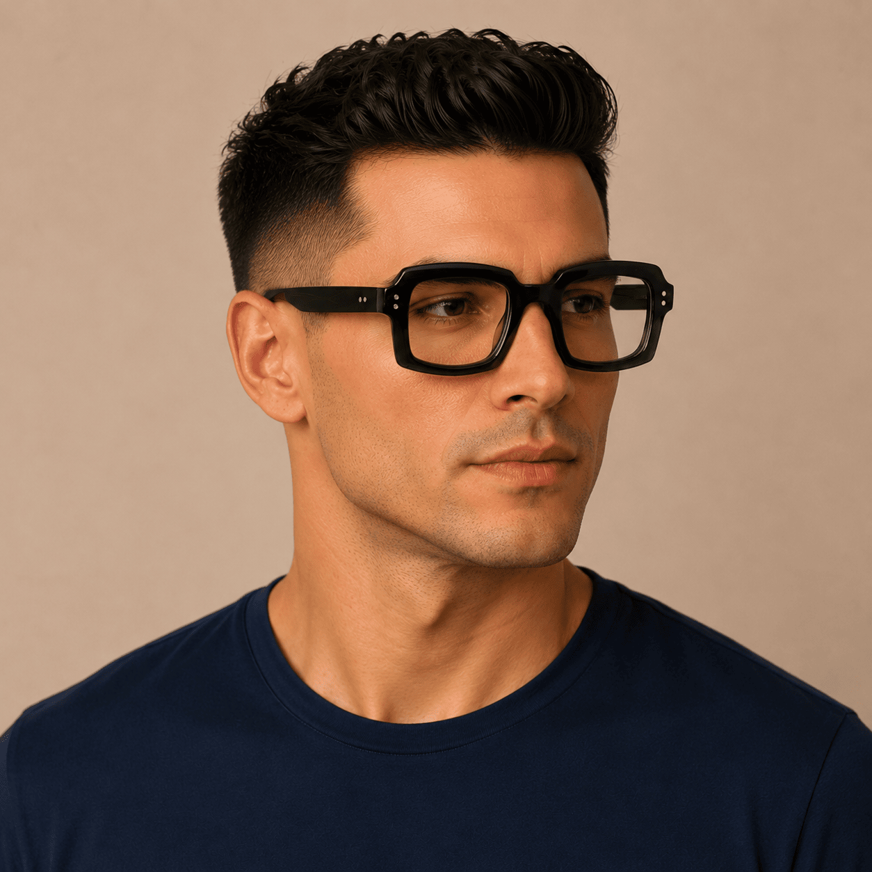 Green Rectangle Frames for Men