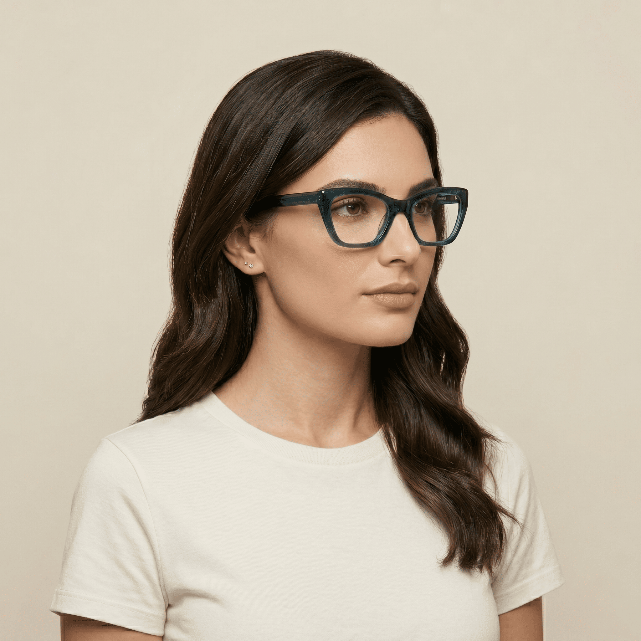 Green Cat Eye Frames for Women