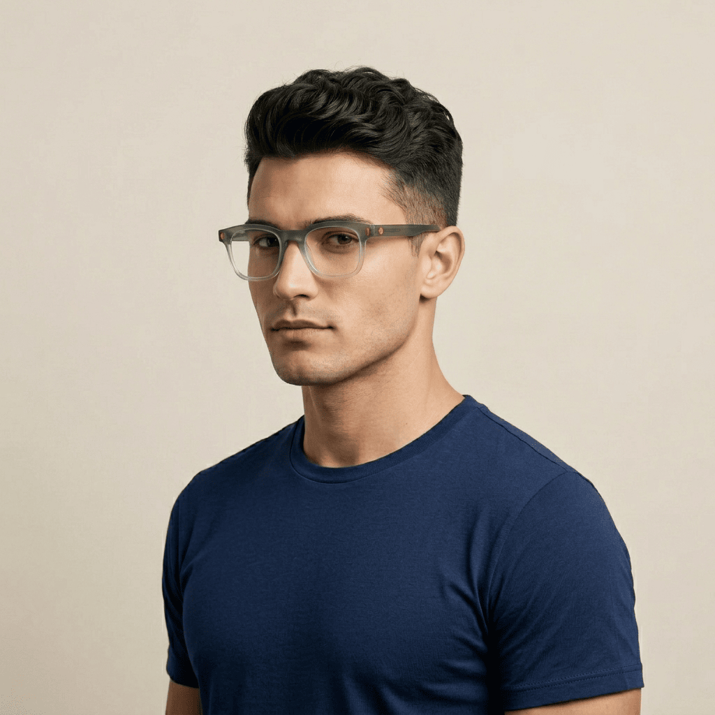 Green Square Frames for Men