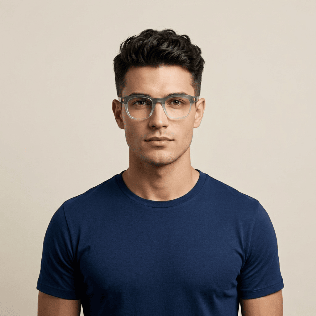 Green Square Frames for Men