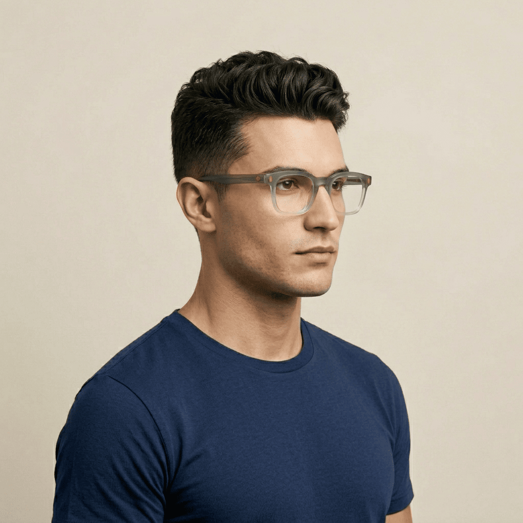 Green Square Frames for Men