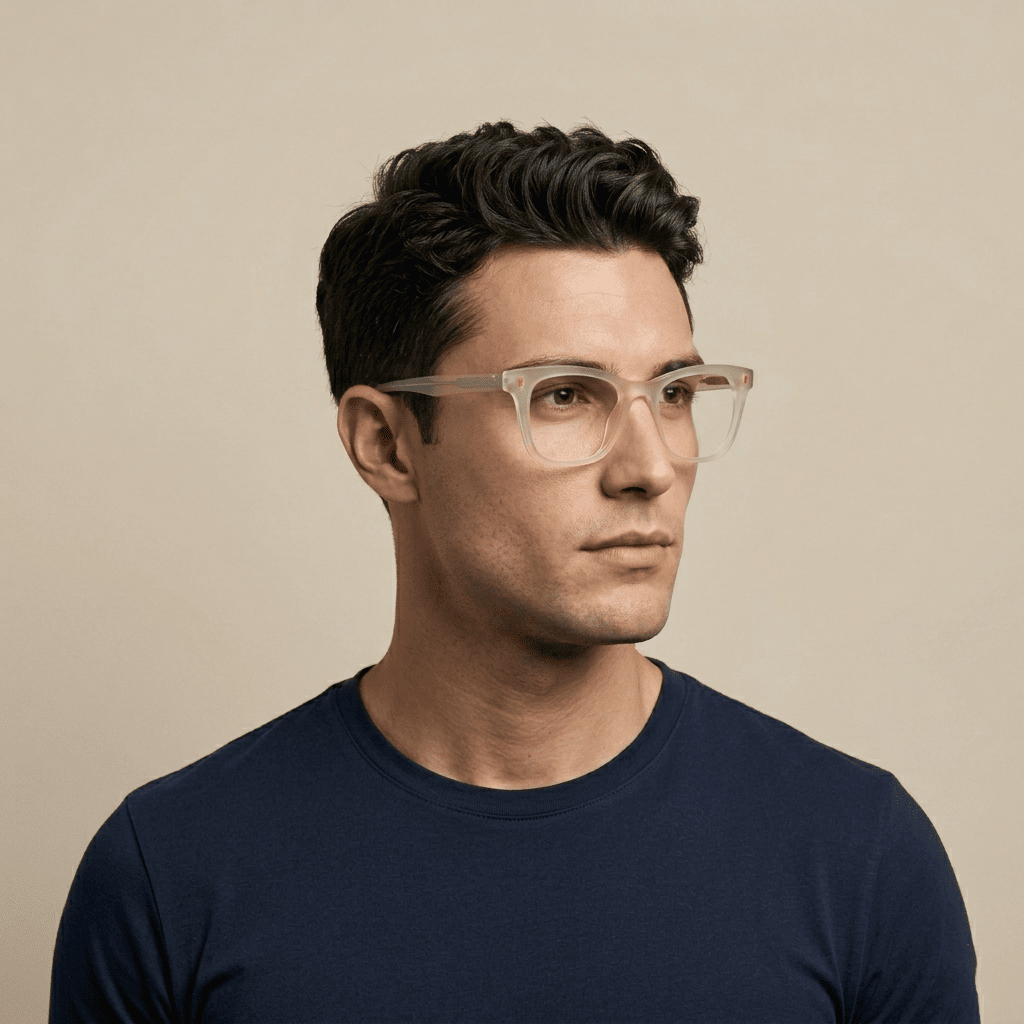 Grey Square Frames for Men