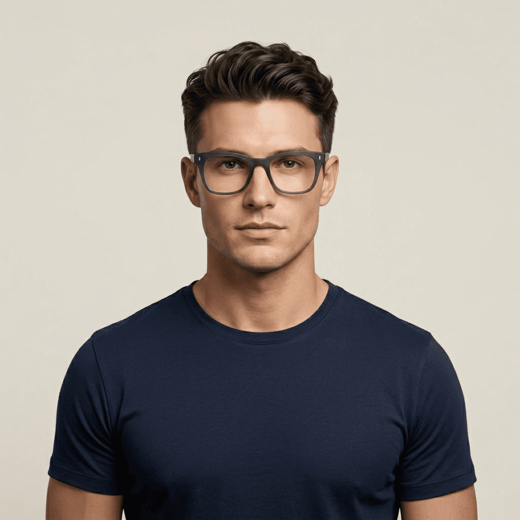 Grey Rectangle Frames for Men