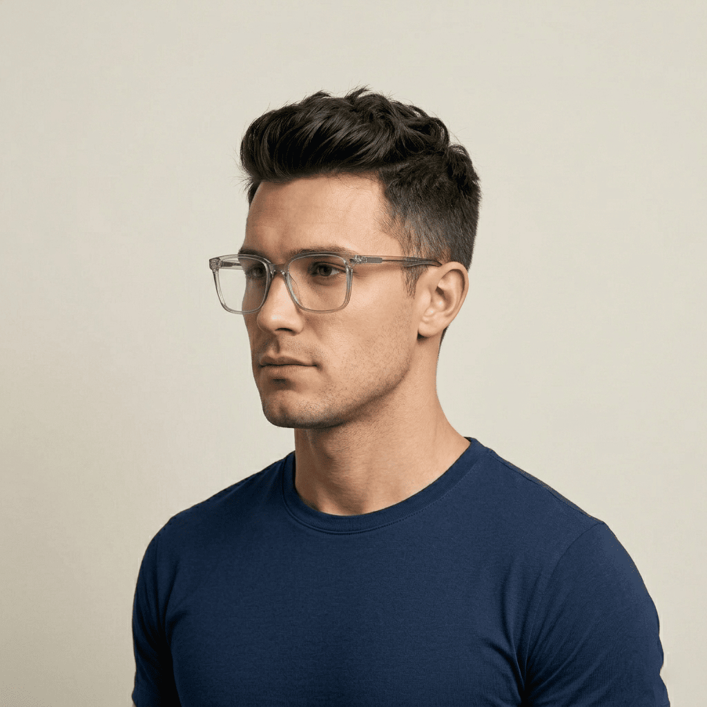 Grey Rectangle Frames for Men