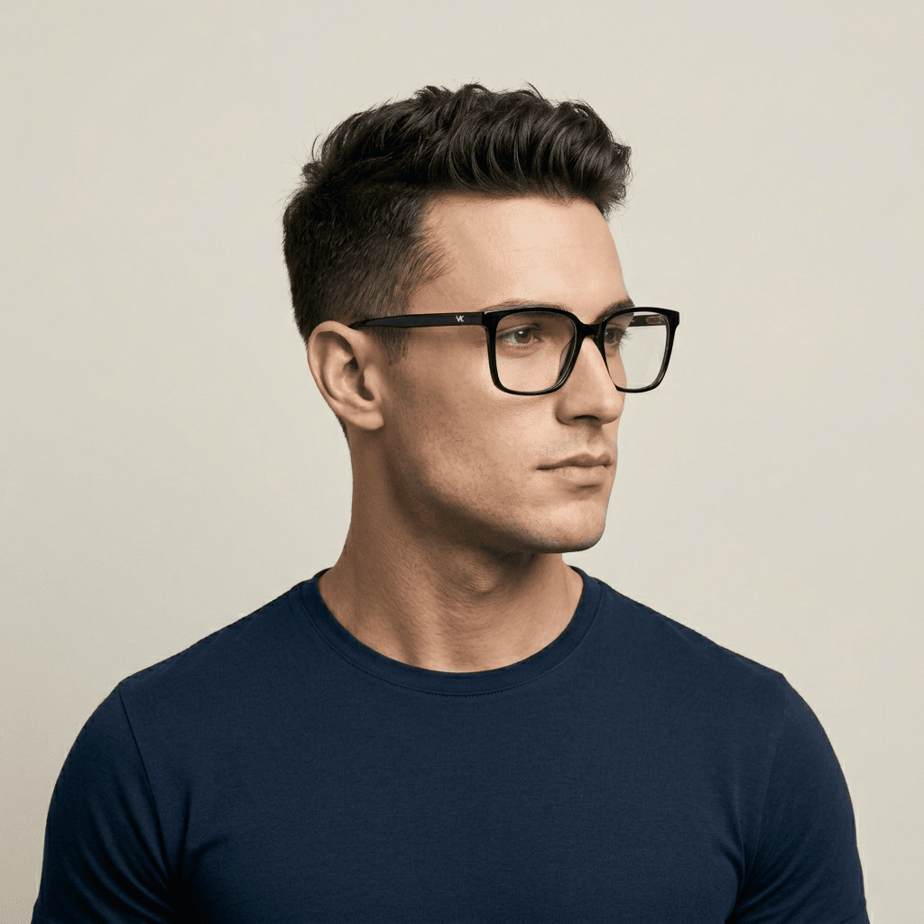 Black Square Frames for Men
