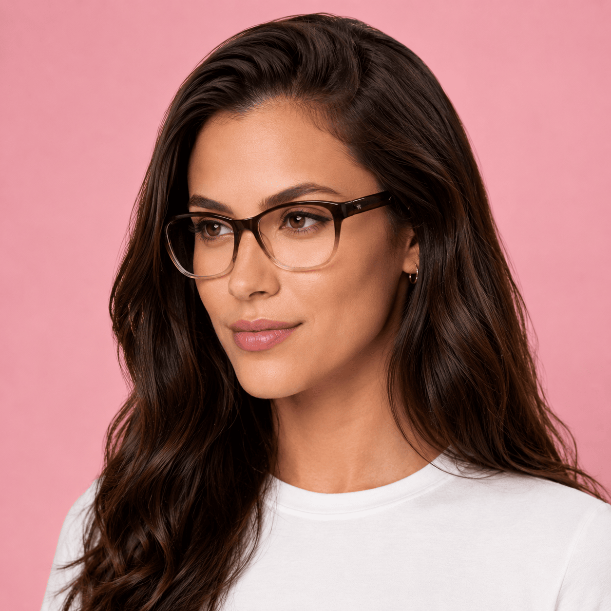 Brown Round Frames for Women