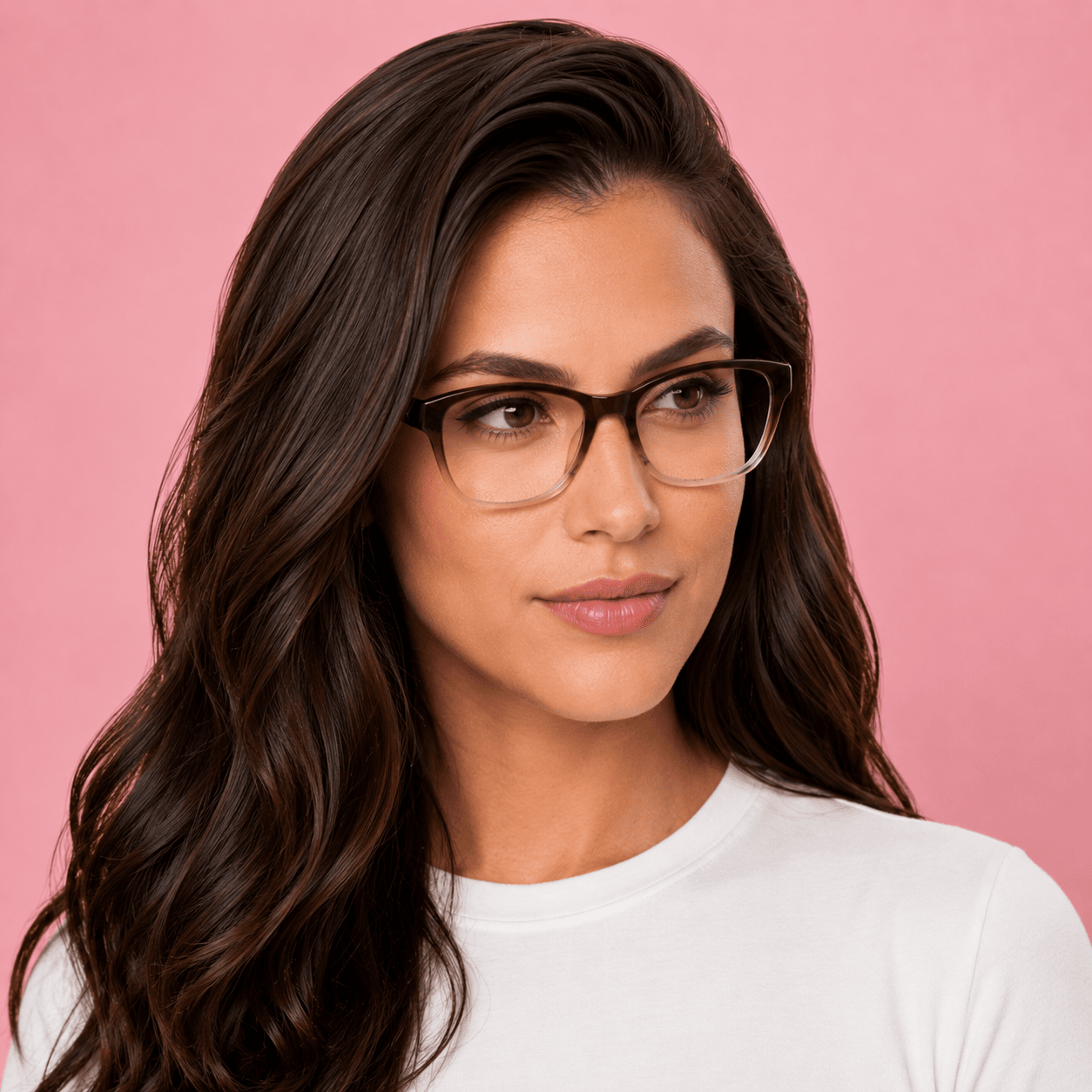 Brown Round Frames for Women
