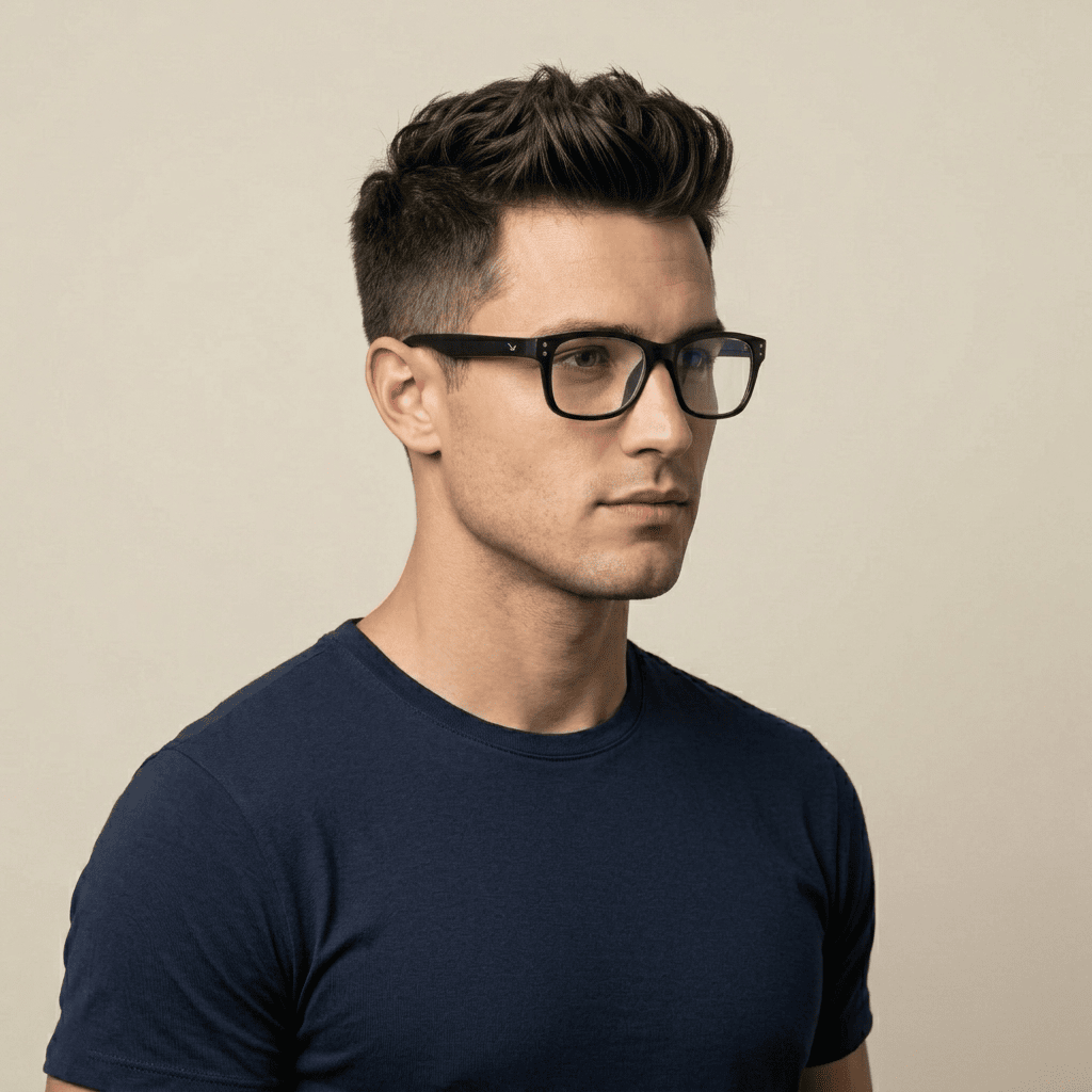 Black Rectangle Frames for Men