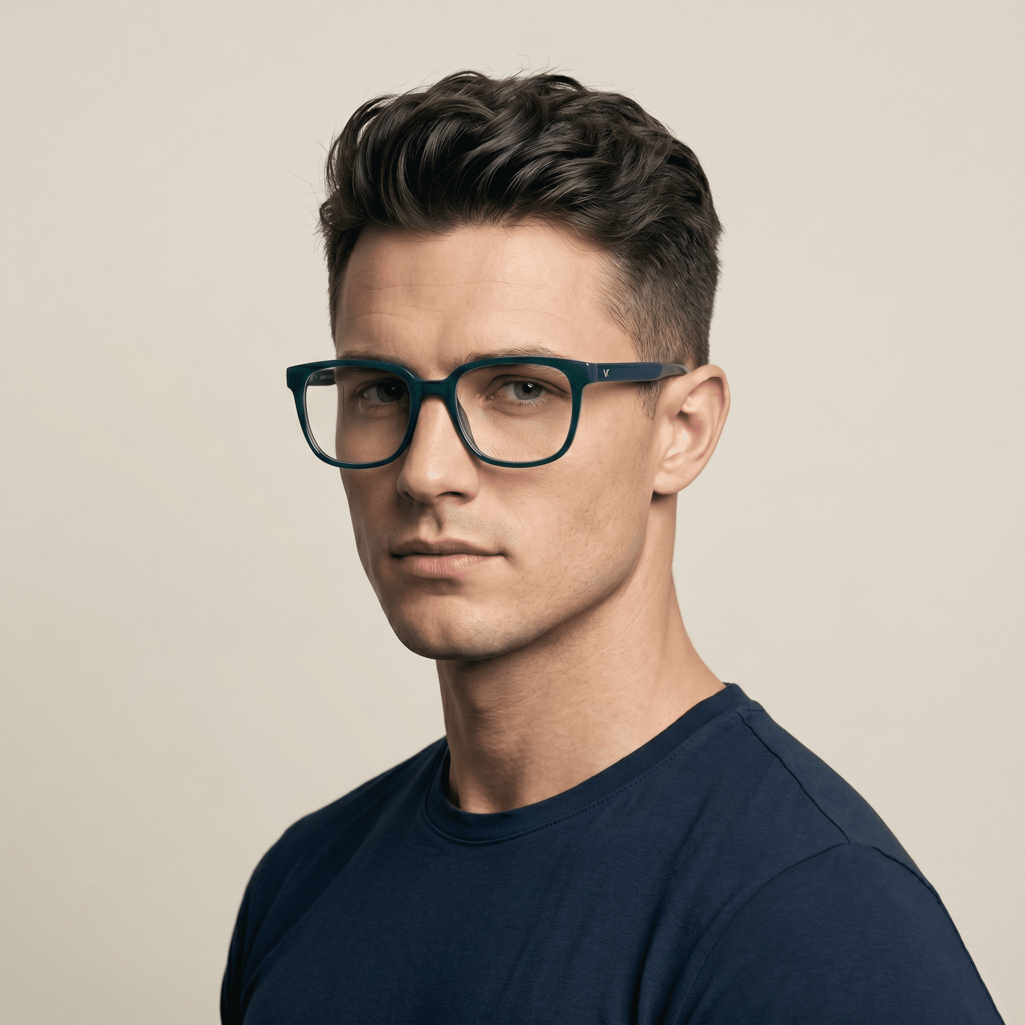 Green Rectangle Frames for Men