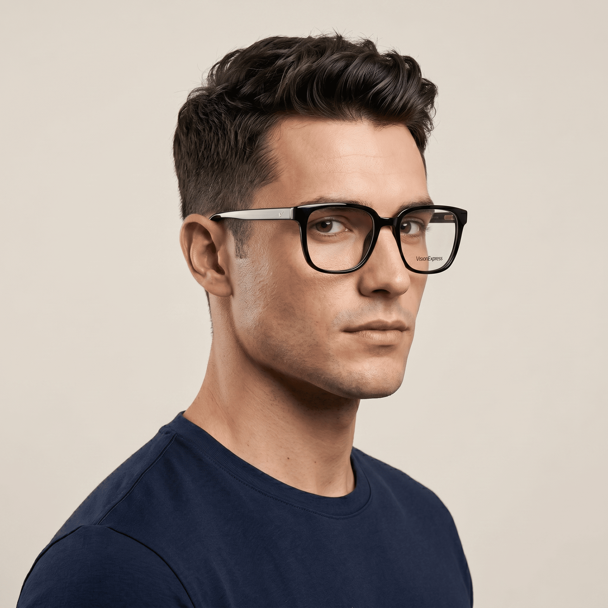 Black Square Frames for Men