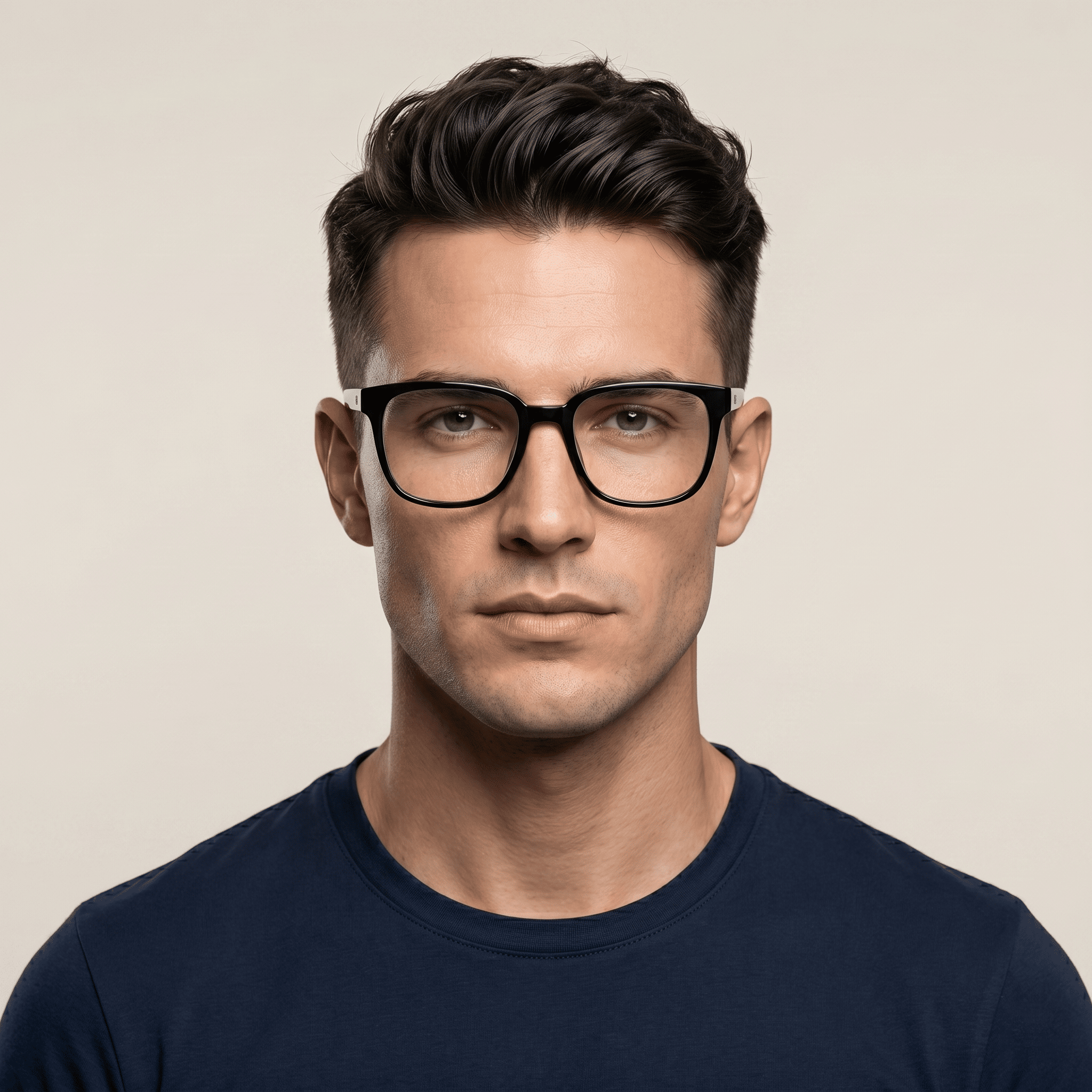 Black Square Frames for Men