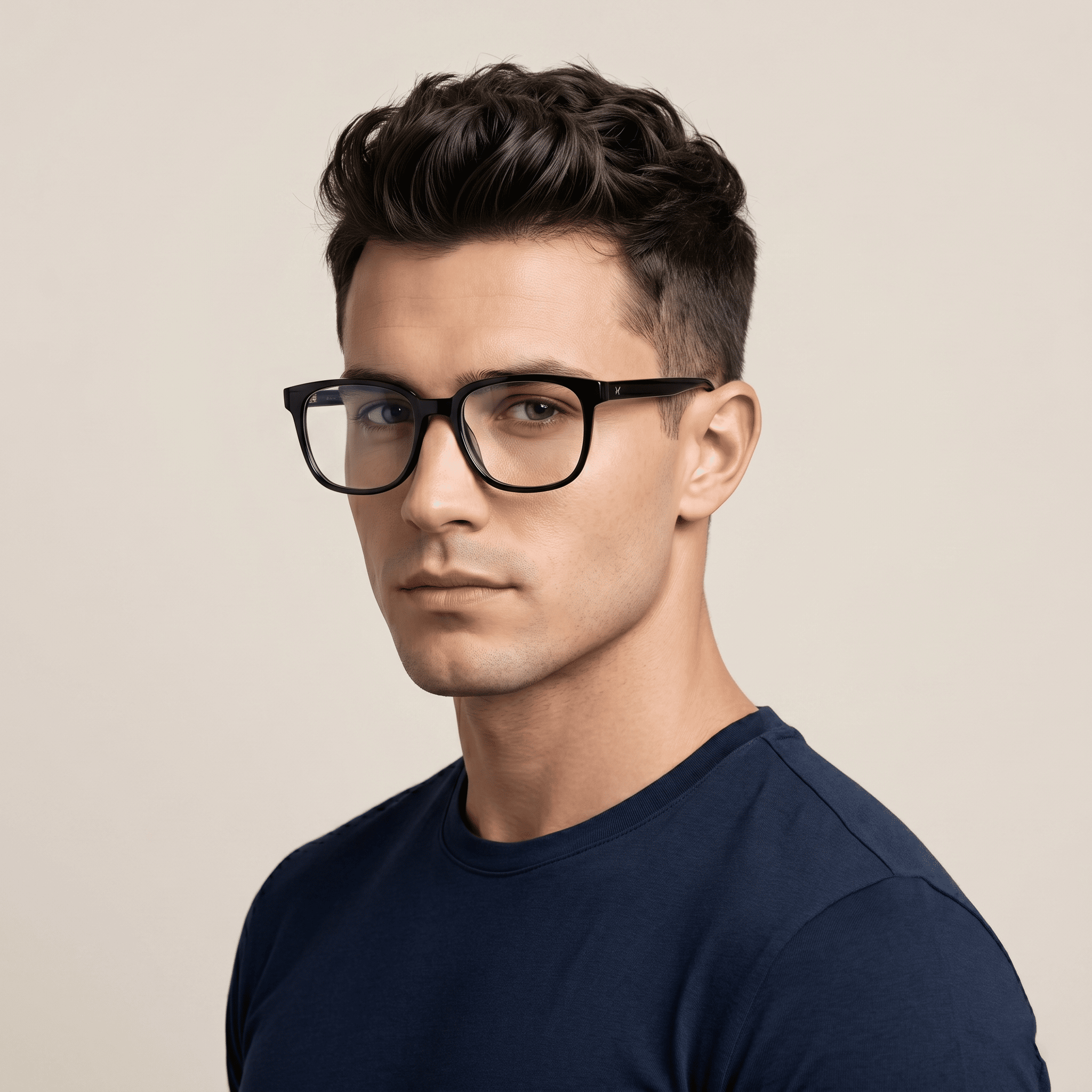 Black Square Frames for Men