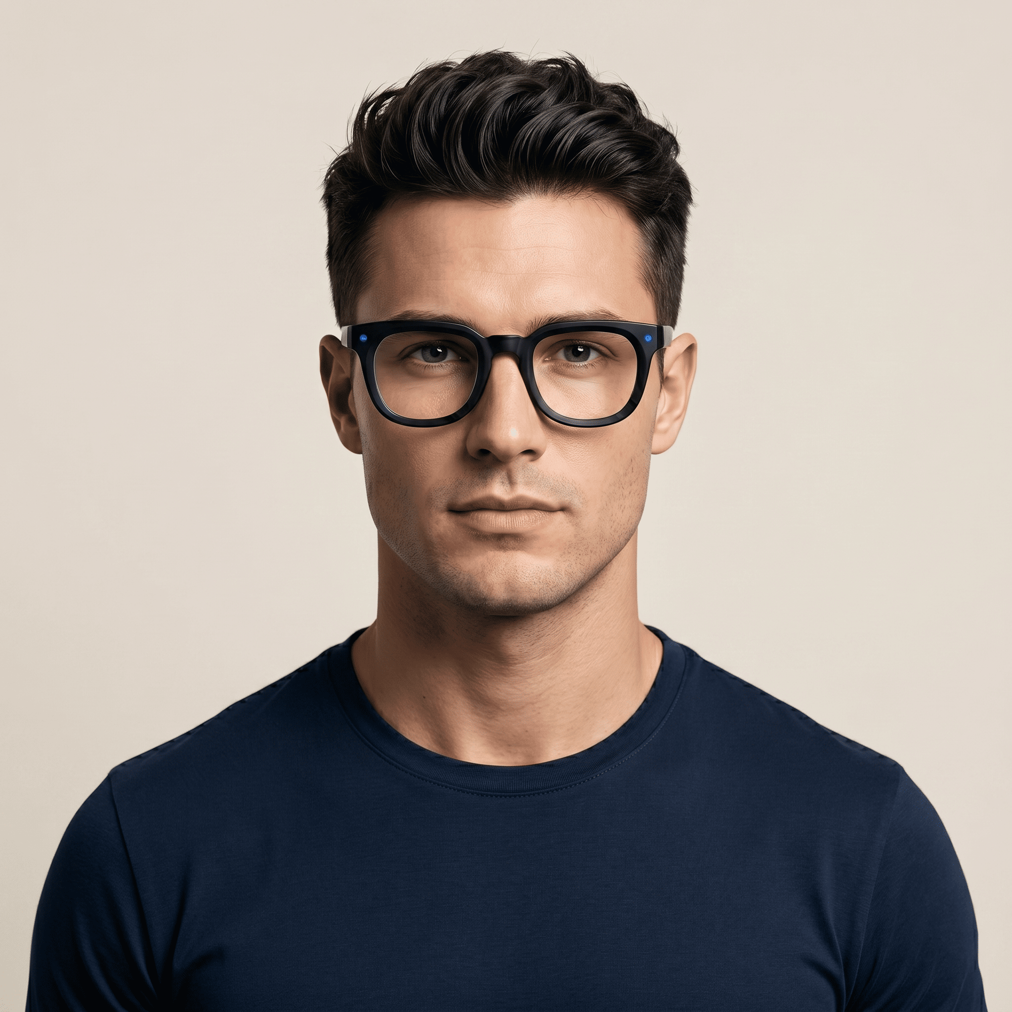 Black Rectangle Frames for Men