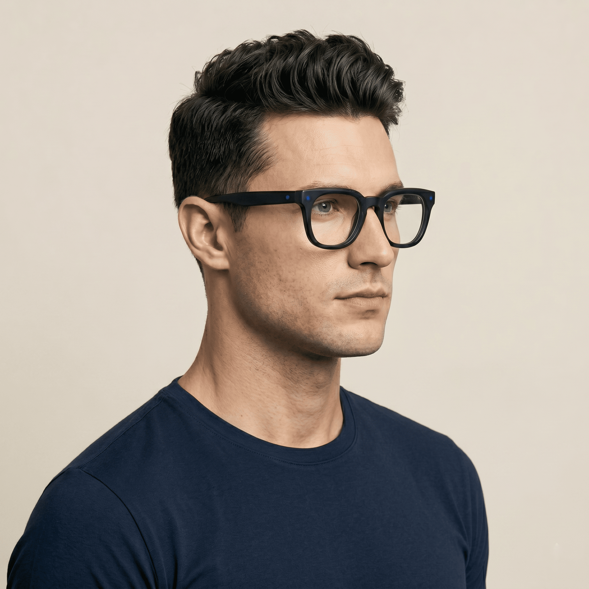 Black Rectangle Frames for Men
