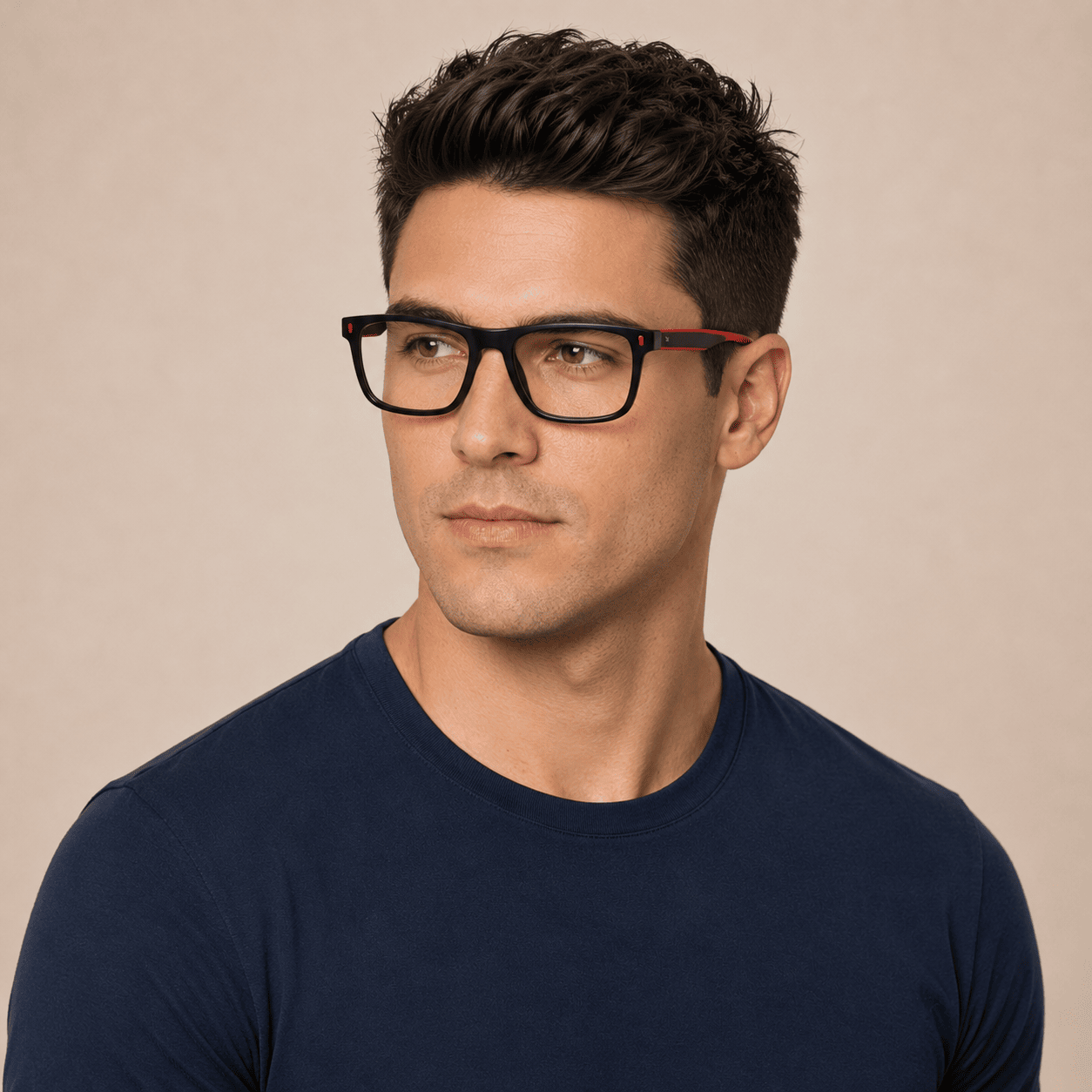 Black Rectangle Frames for Men