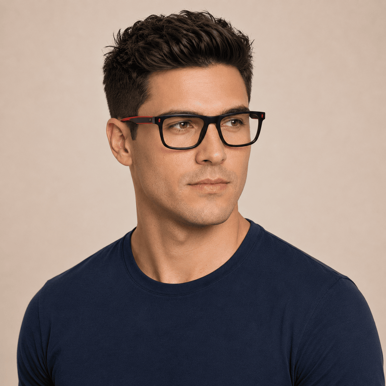 Black Rectangle Frames for Men