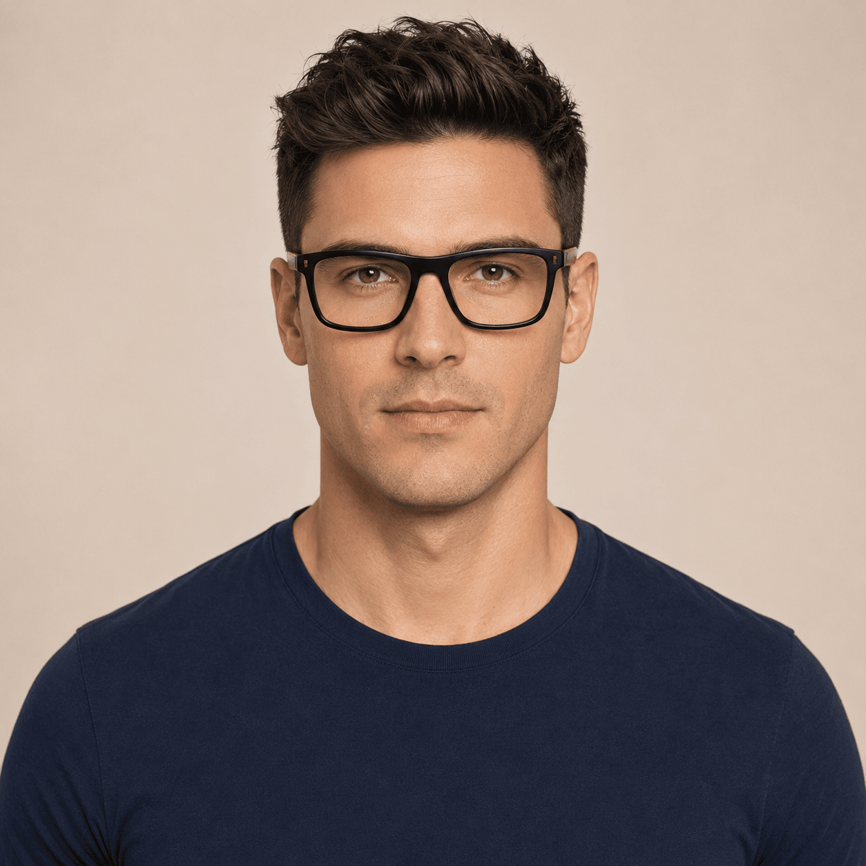 Black Rectangle Frames for Men