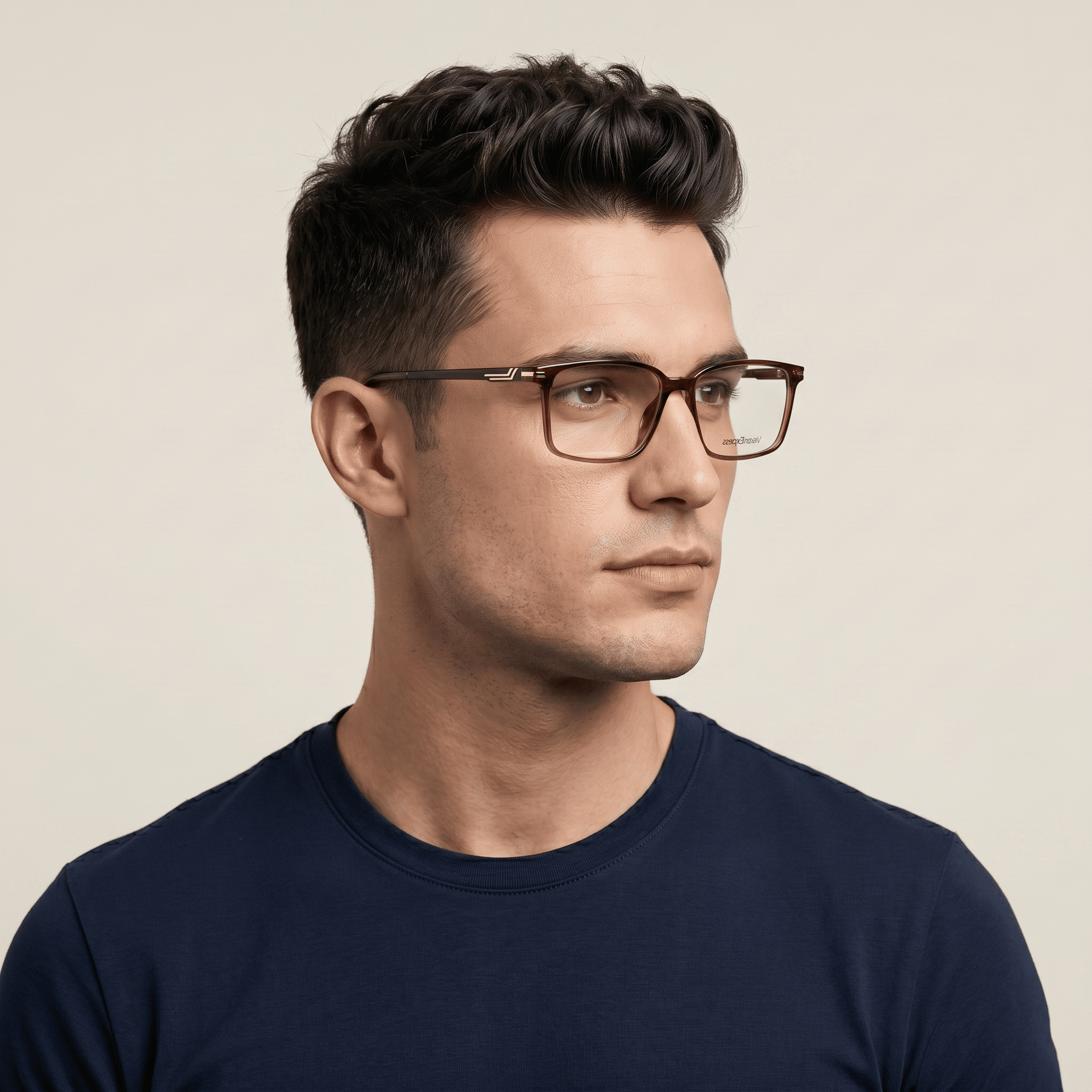Brown Rectangle Frames for Men