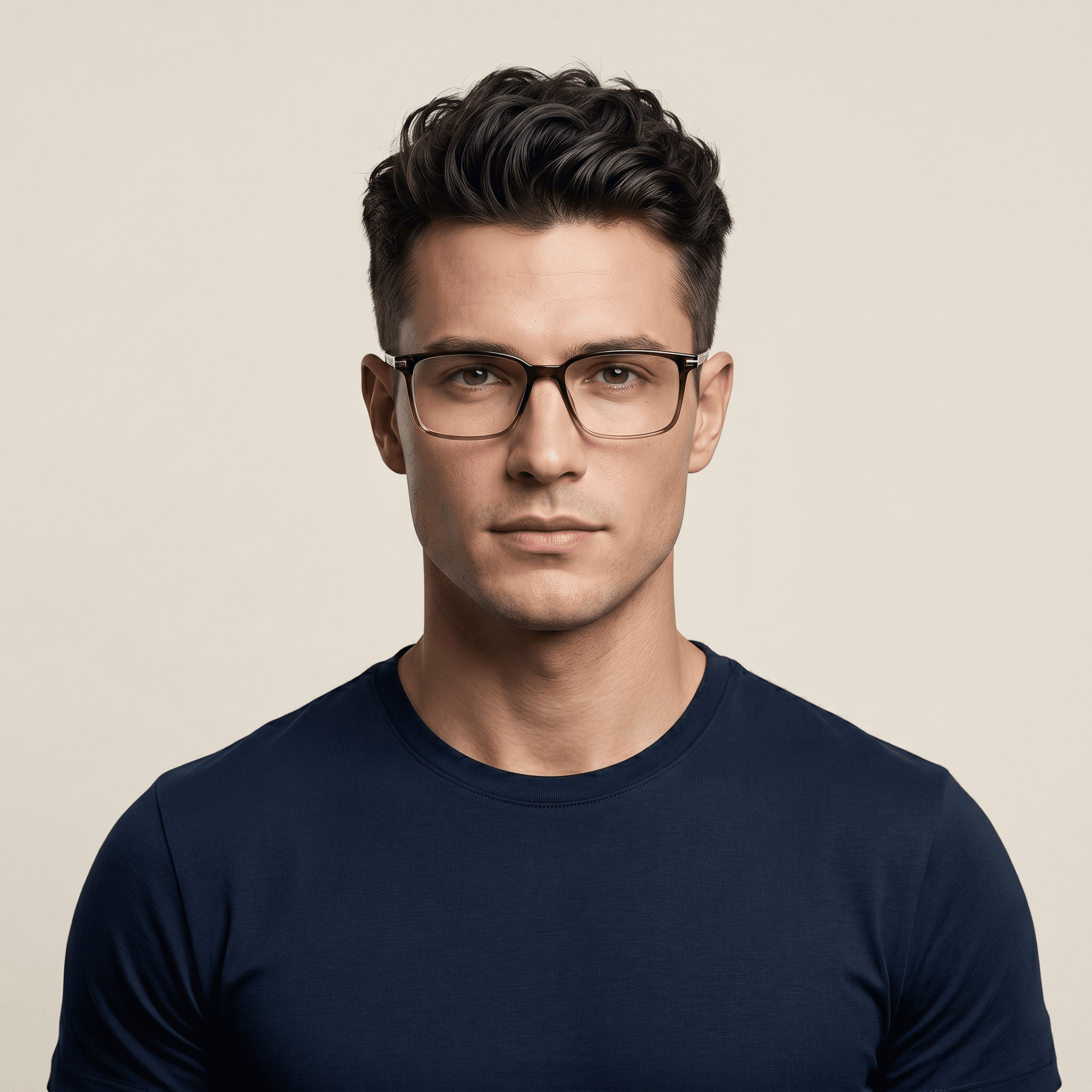 Brown Rectangle Frames for Men