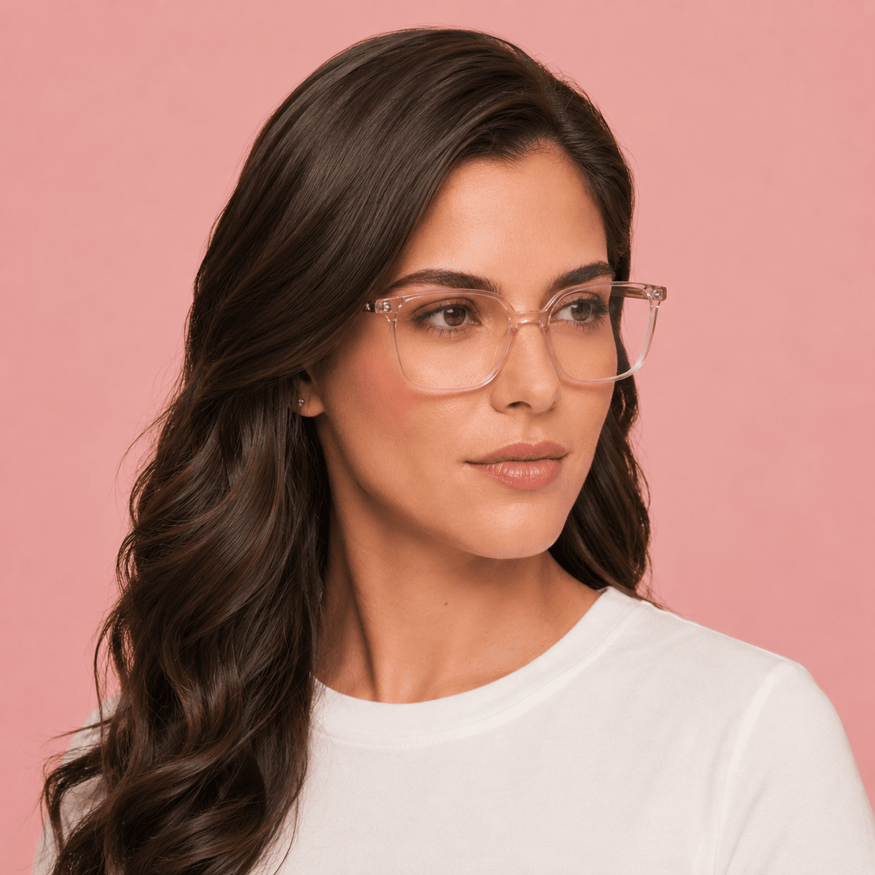 Pink Square Frames for Women