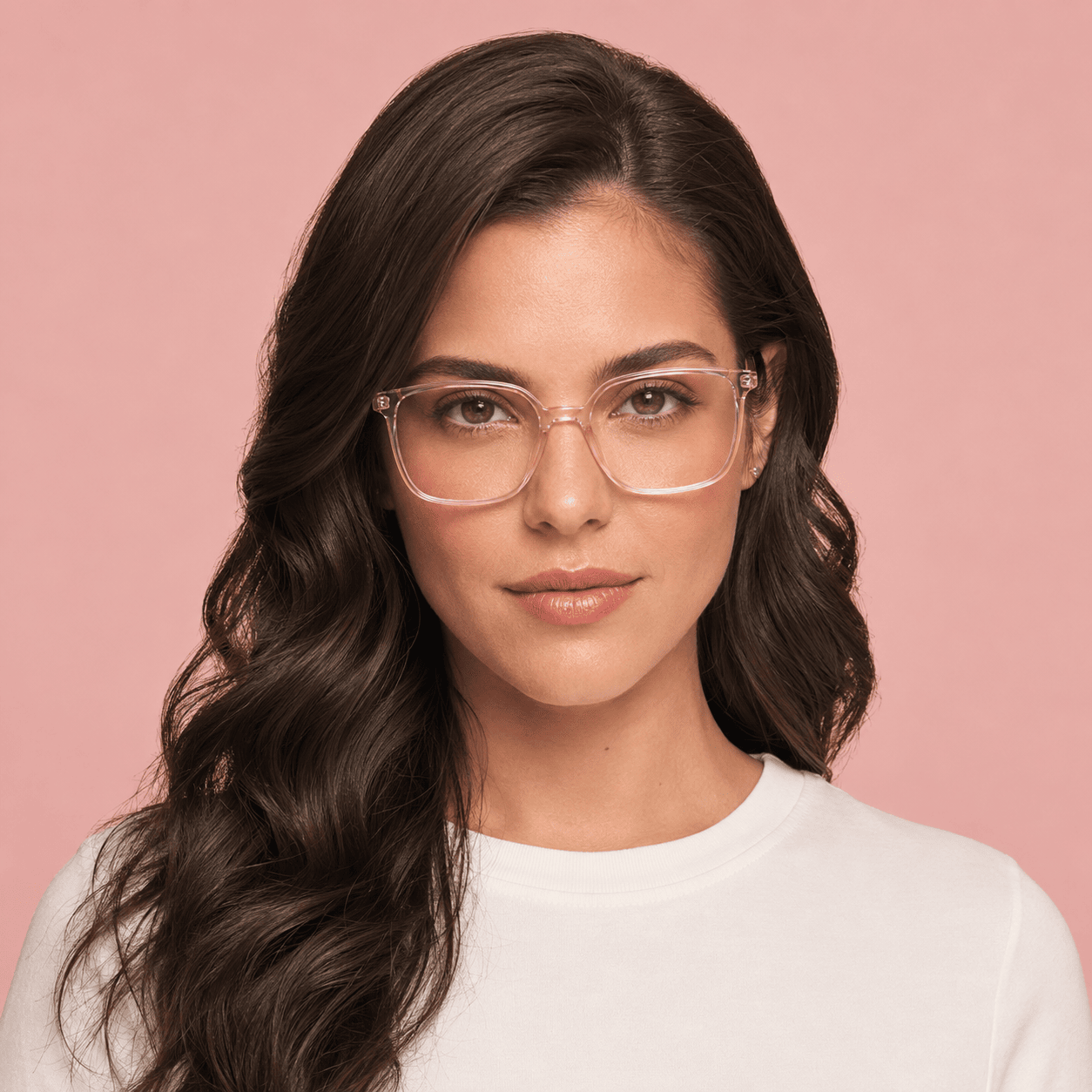 Pink Square Frames for Women